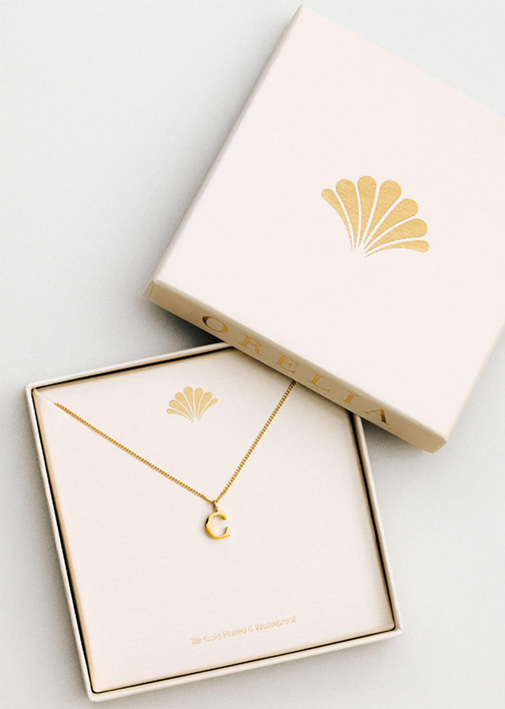 Orelia LUXE Initial Necklace - Gold