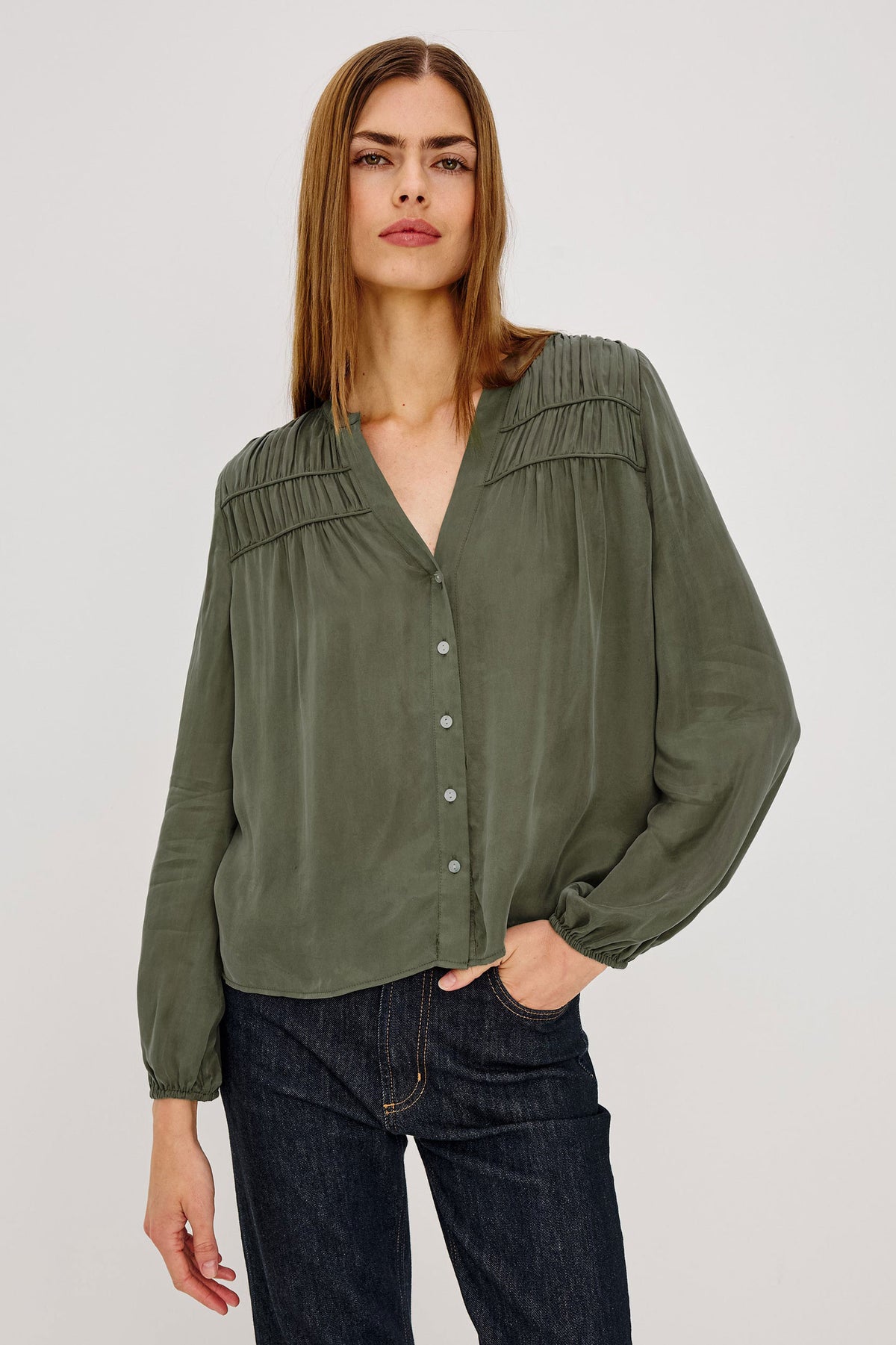 Rails Cadence Shirt - Washed Olive