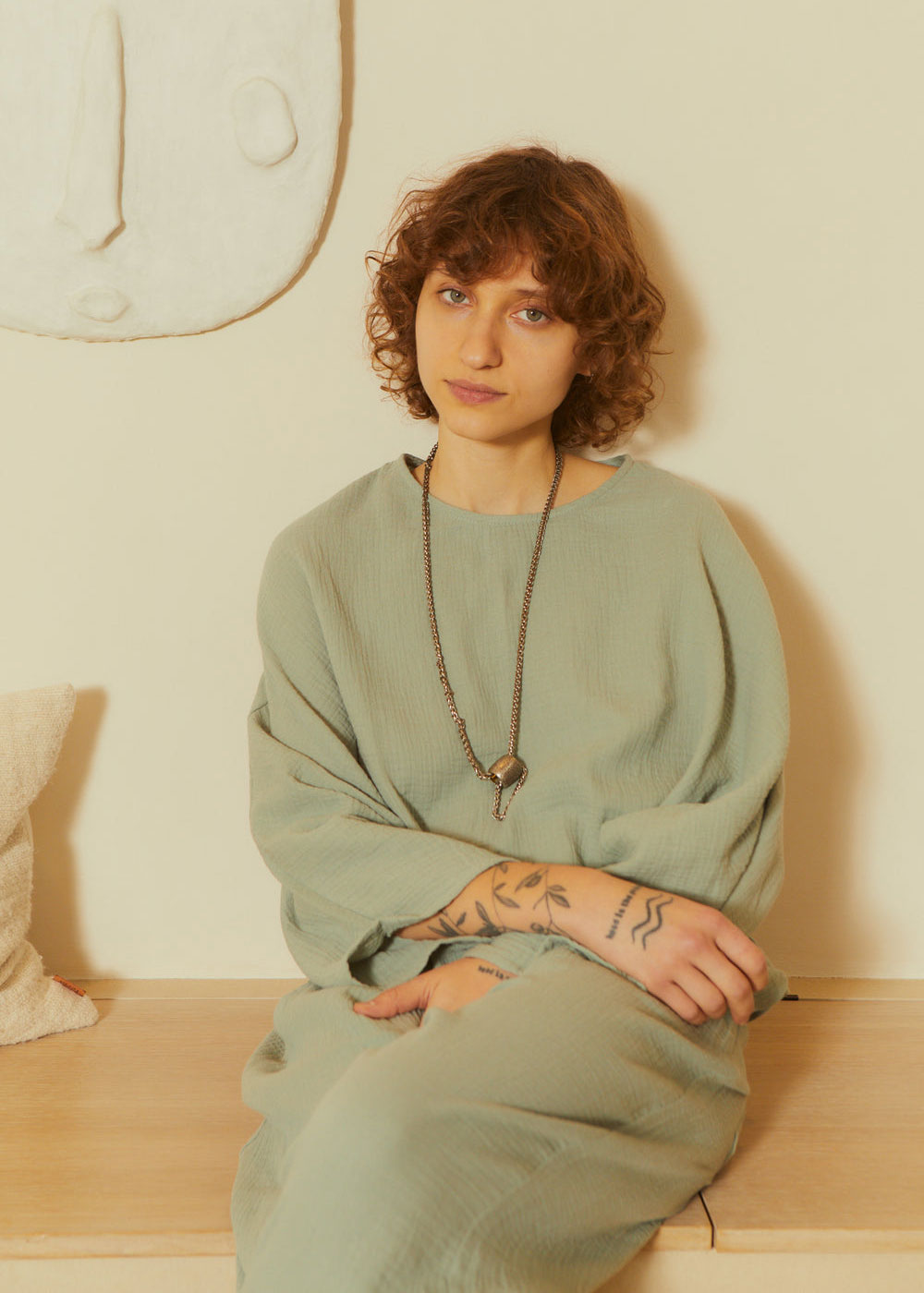 L.F.Markey Casper Top - Duck Egg