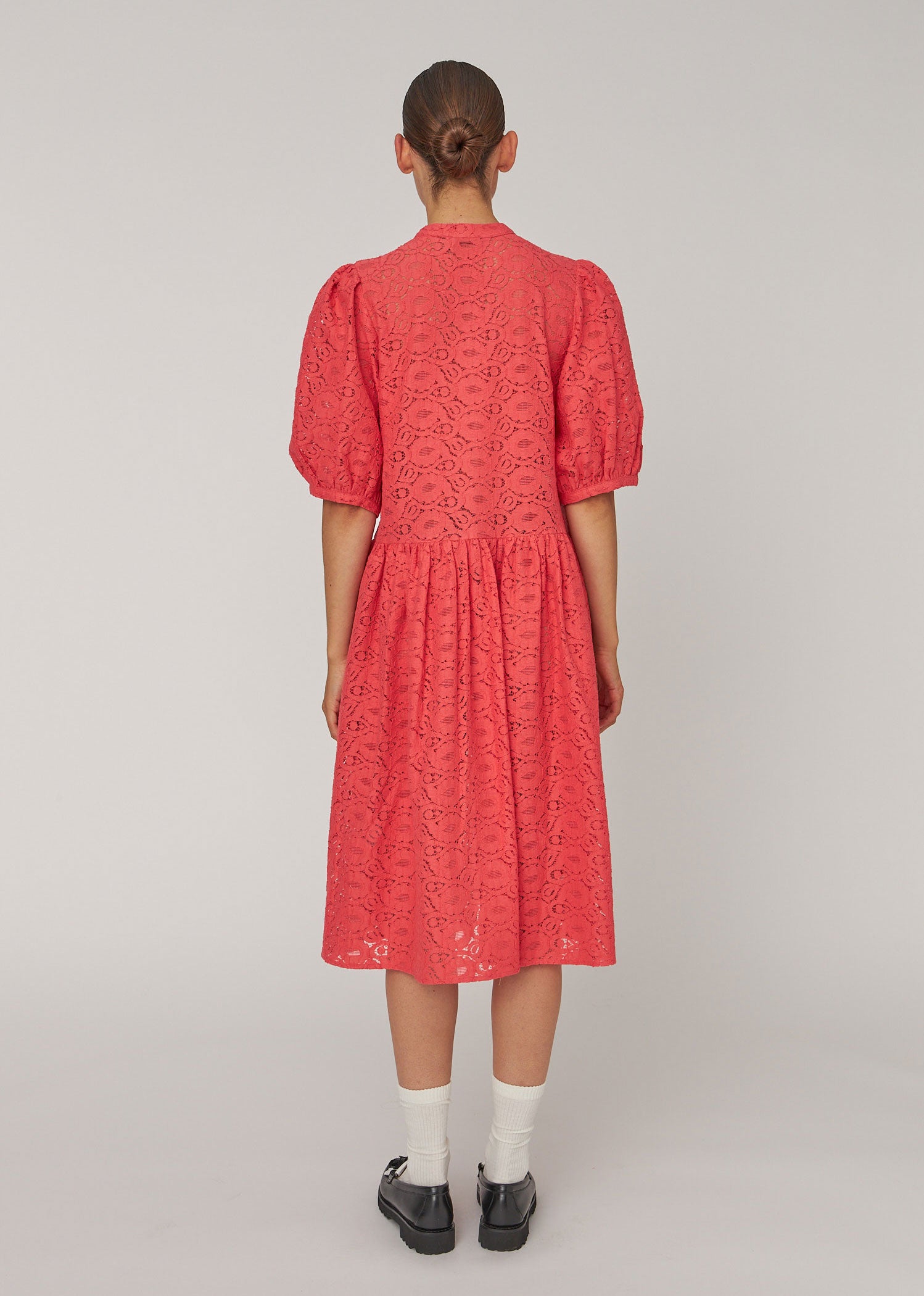 Stella Nova Cotton Lace Dress - Summer Coral