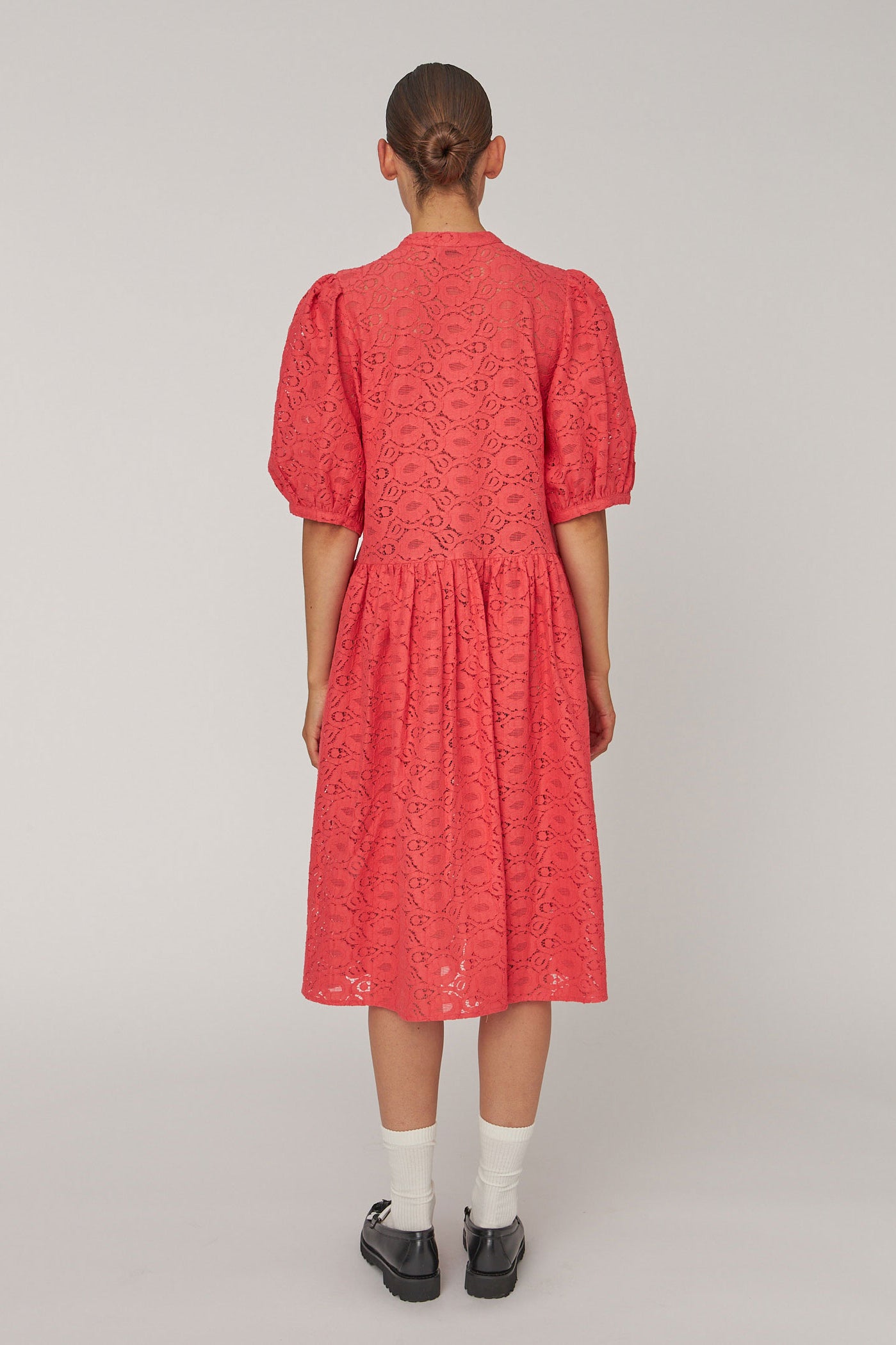 Stella Nova Cotton Lace Dress - Summer Coral