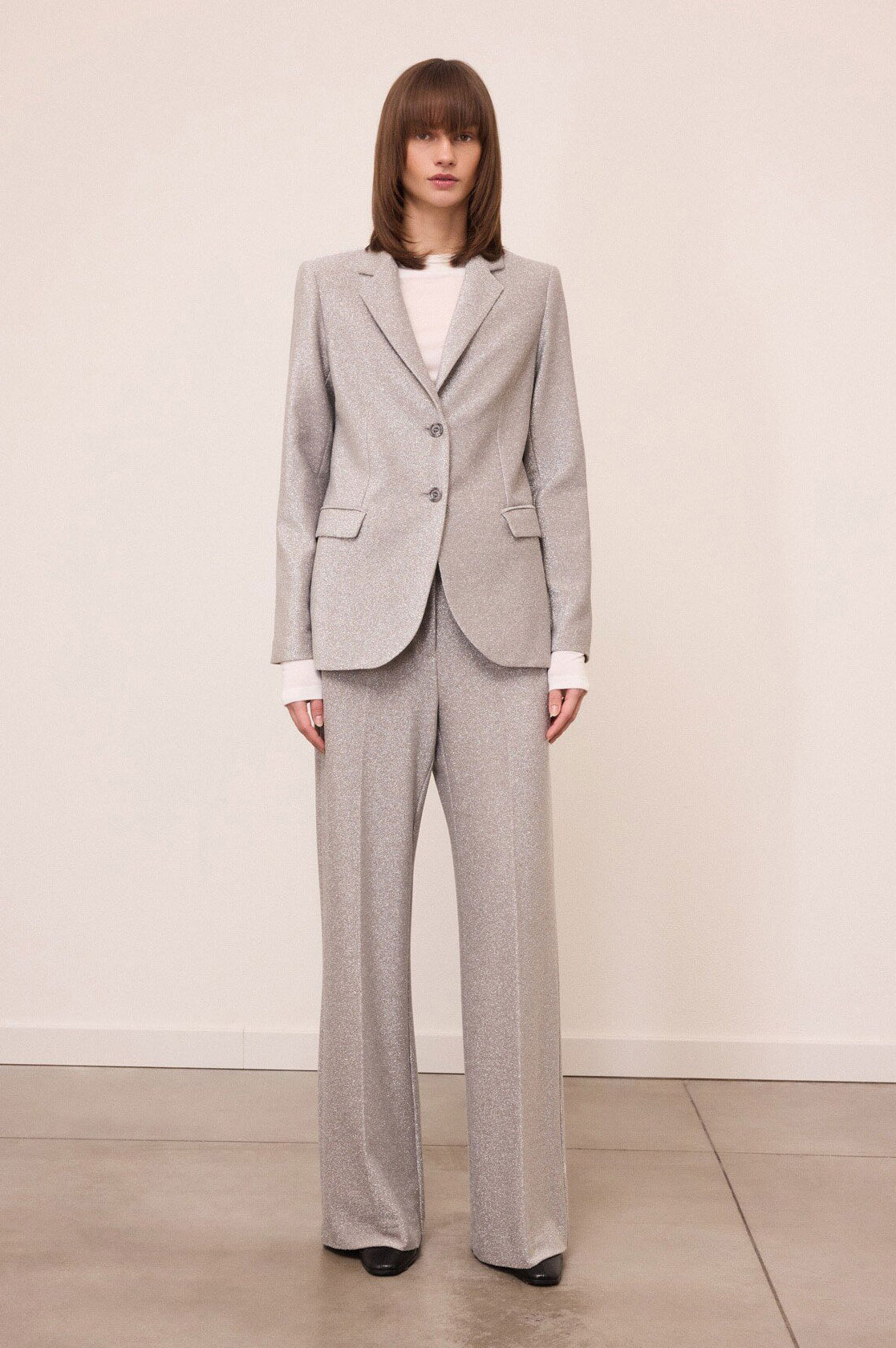 Ottod'Ame Single-Breasted Blazer - Silver