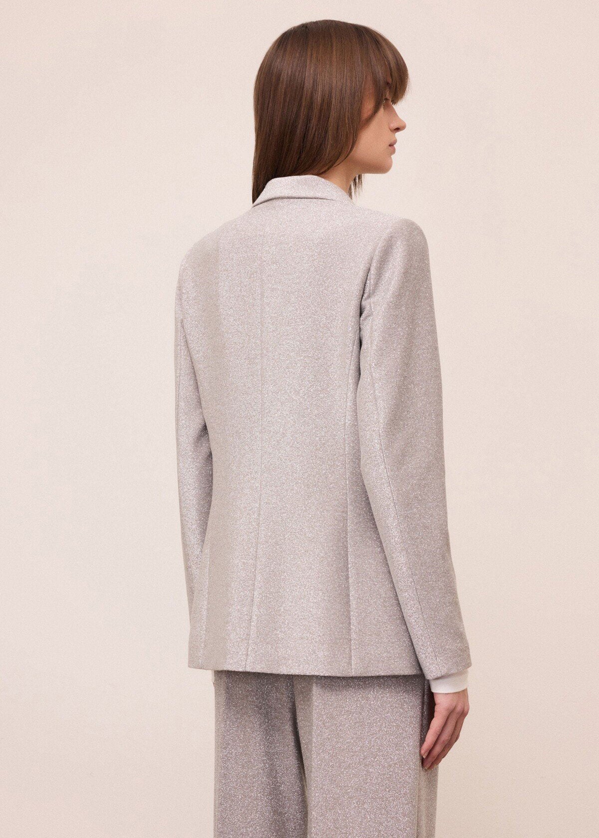 ottod'Ame Single-Breasted Blazer - Silver