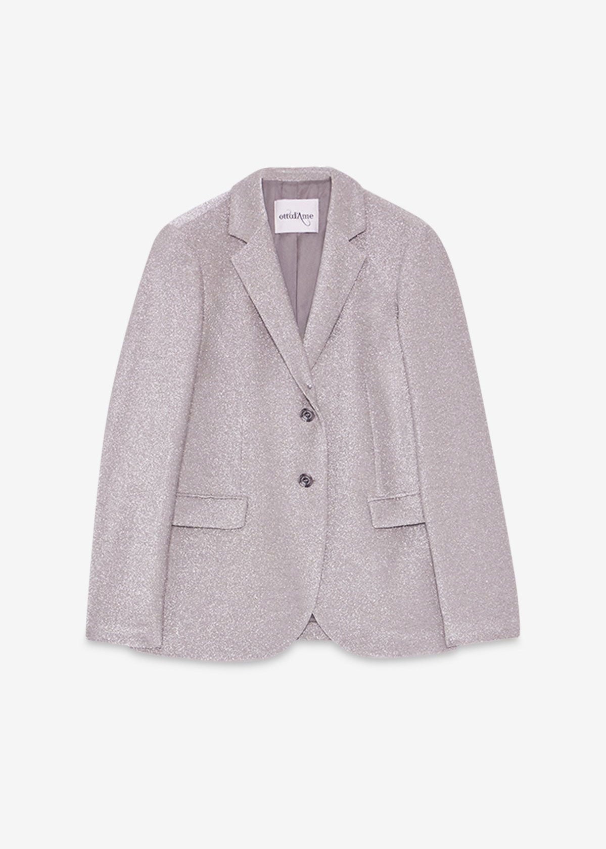 Ottod'Ame Single-Breasted Blazer - Silver