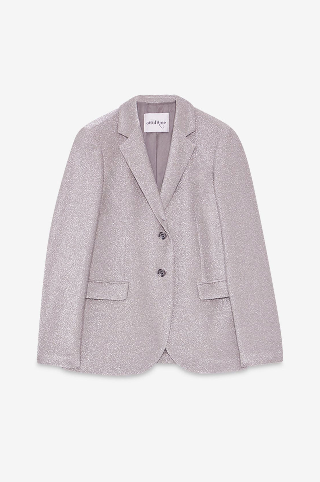 Ottod'Ame Single-Breasted Blazer - Silver