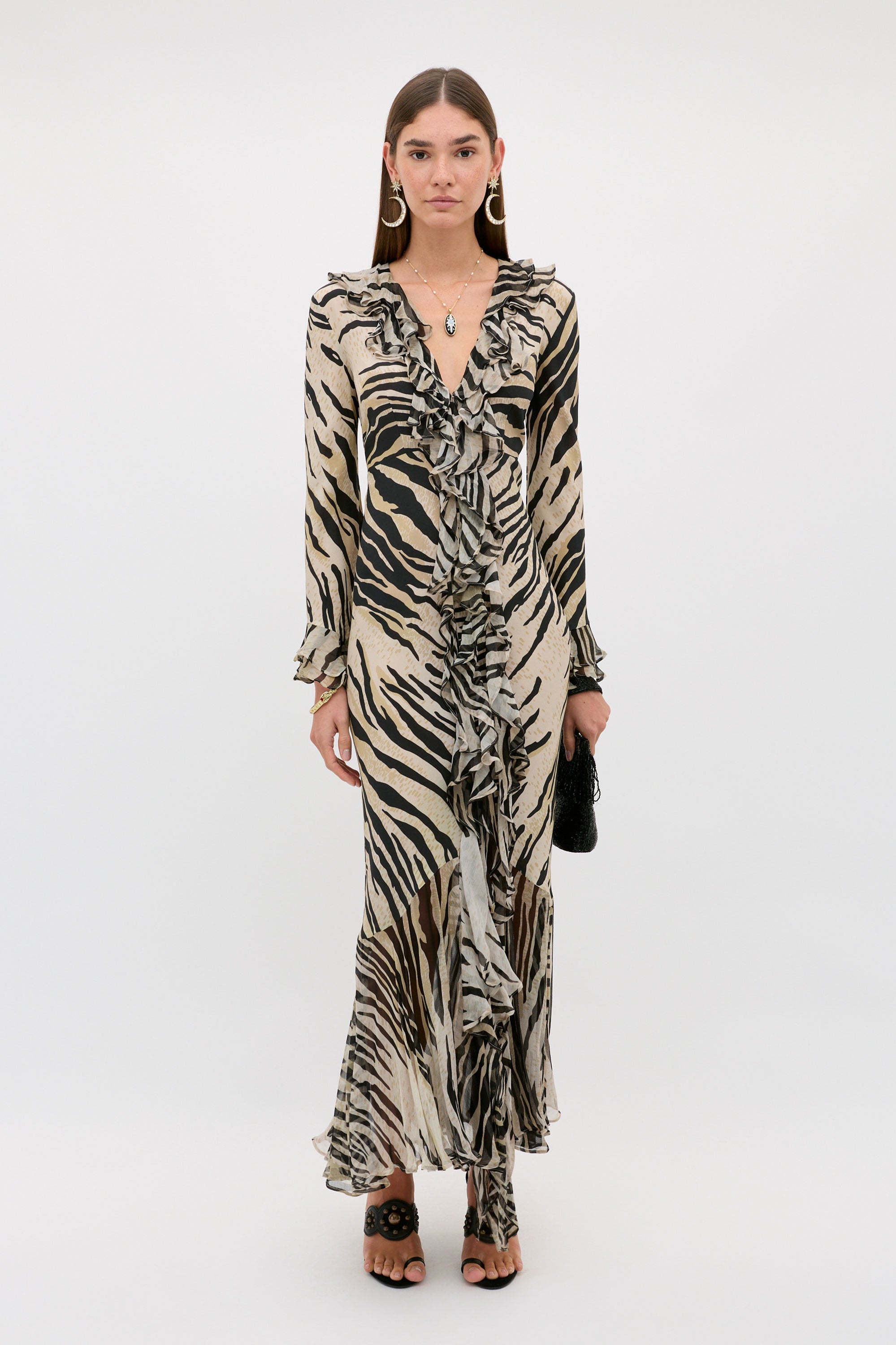 Rixo Provence Dress - Cooper Tiger Beige