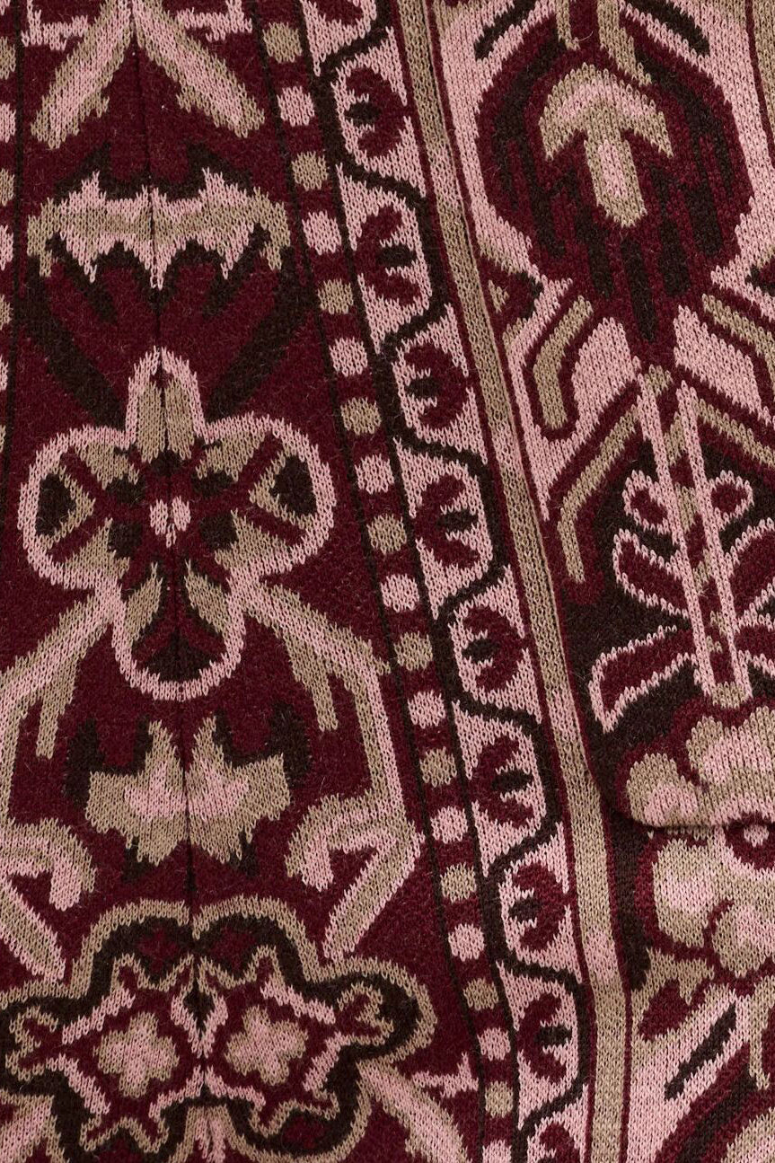 Rixo Jacoba Cardigan - Tapestry Bloom Bordeaux