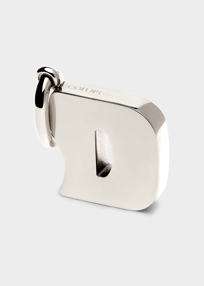Coluri Letter D Charm - Silver