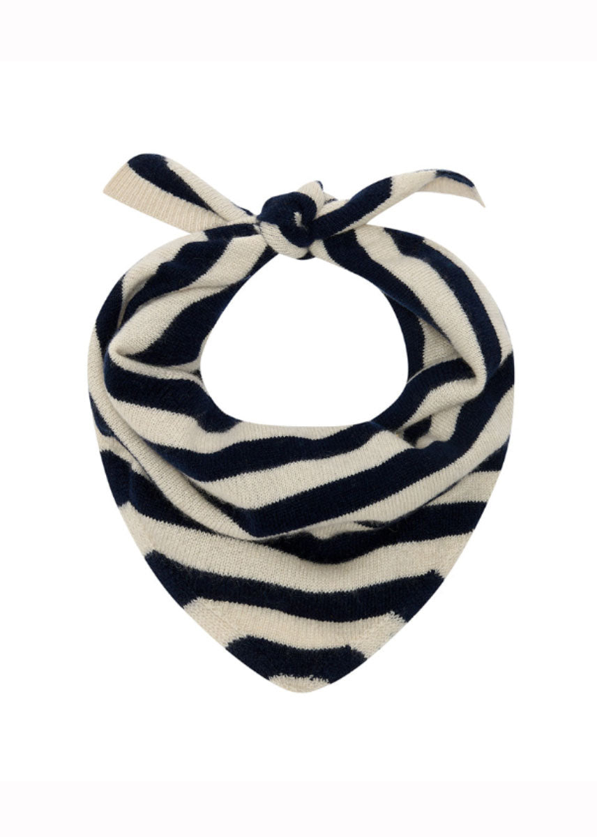 Jumper 1234 Cashmere Stripe Bandana - Navy / Cream