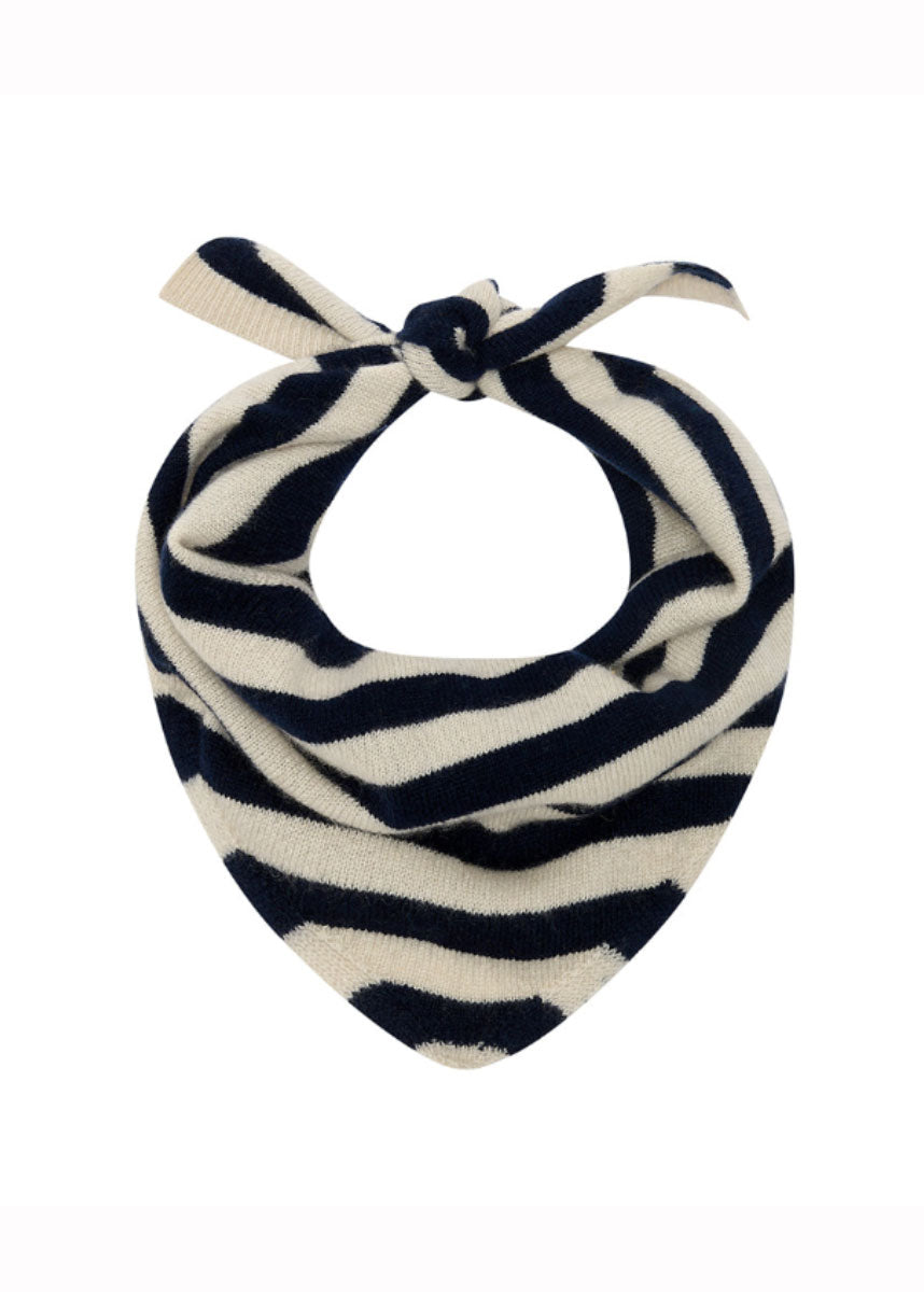 Jumper 1234 Cashmere Stripe Bandana - Navy / Cream