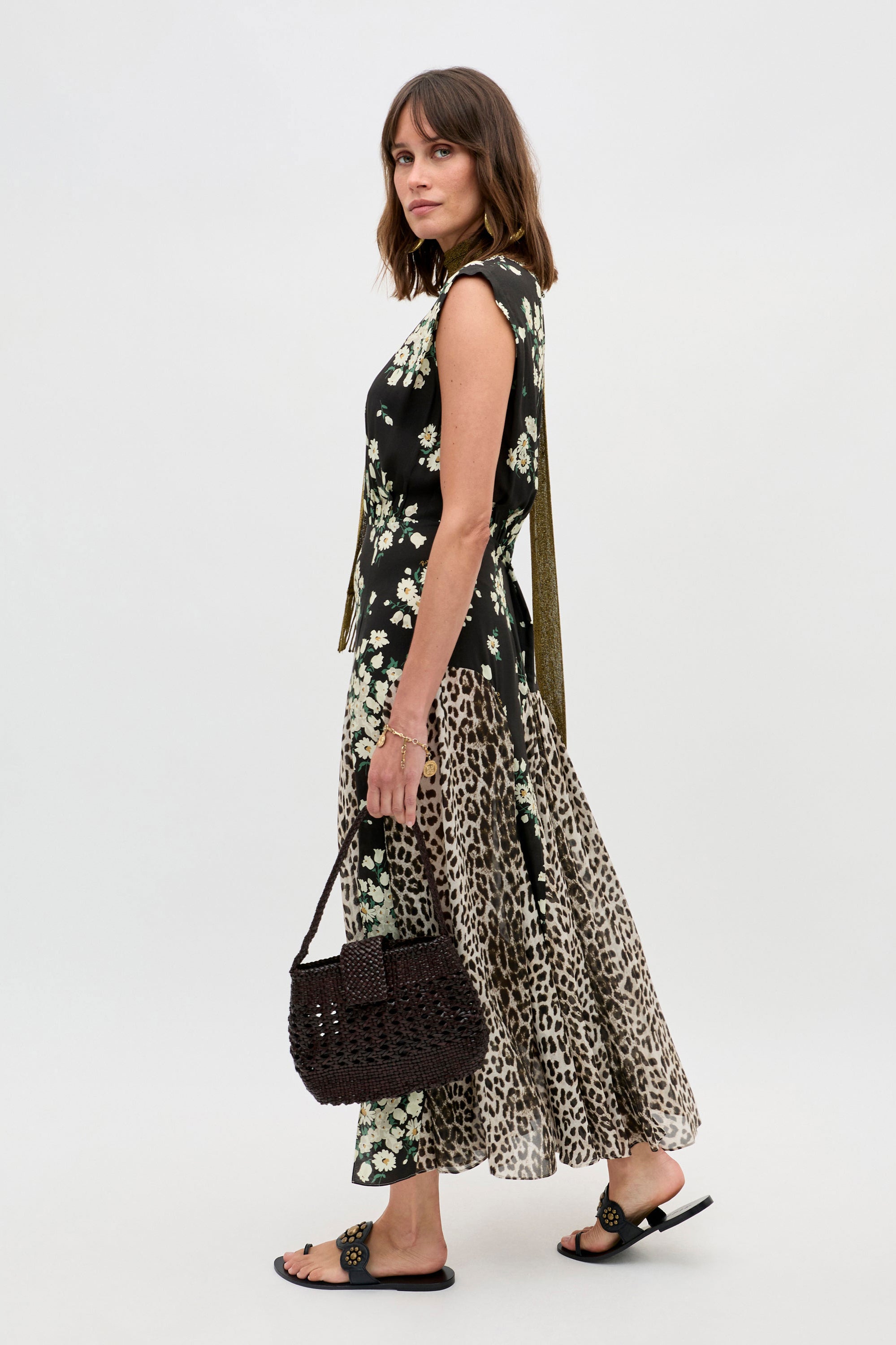 Rixo Coralie Midi Dress