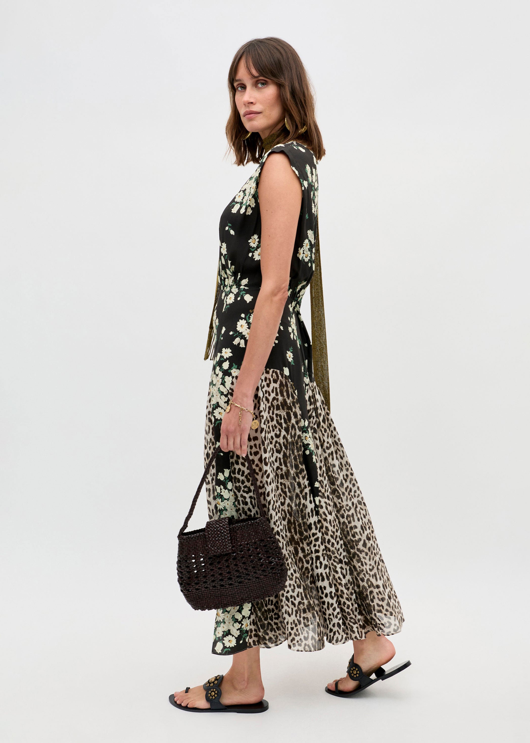 Rixo Coralie Midi Dress