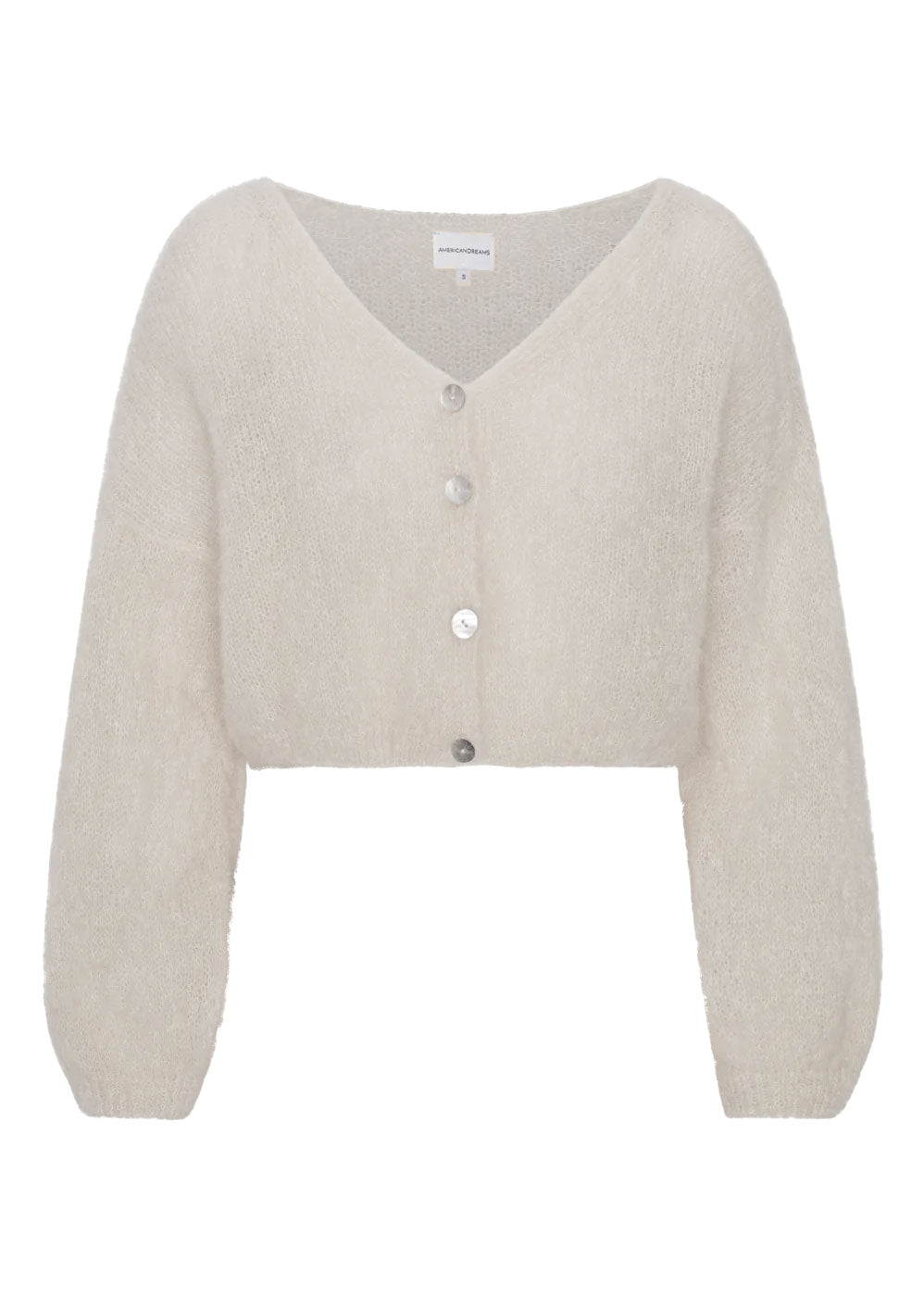 American Dreams Cornelia Cropped Cardigan - Beige