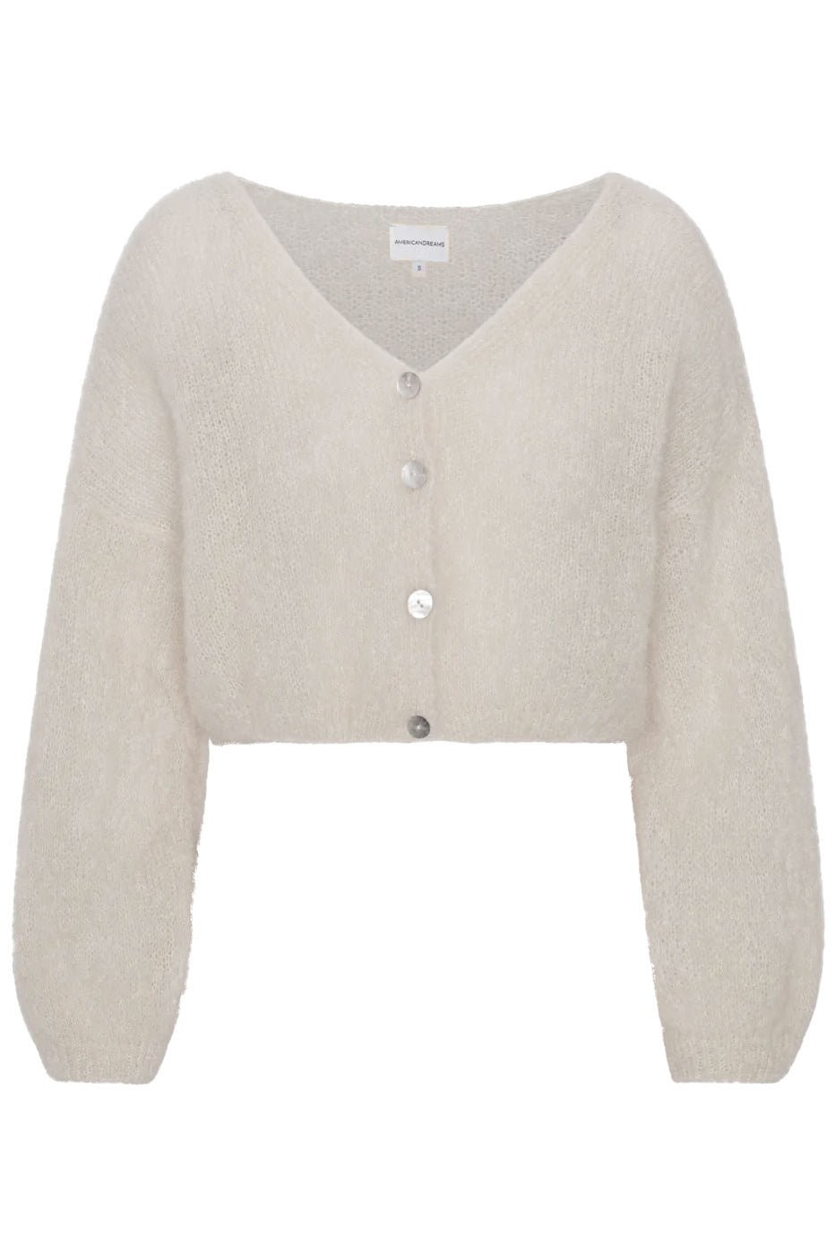 American Dreams Cornelia Cropped Cardigan - Beige