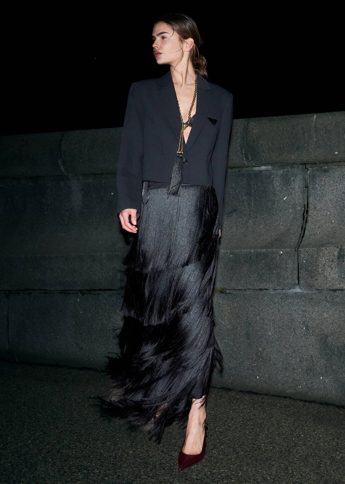 DAY Birger et Mikkelsen DAYRingo Modern Fringe Skirt