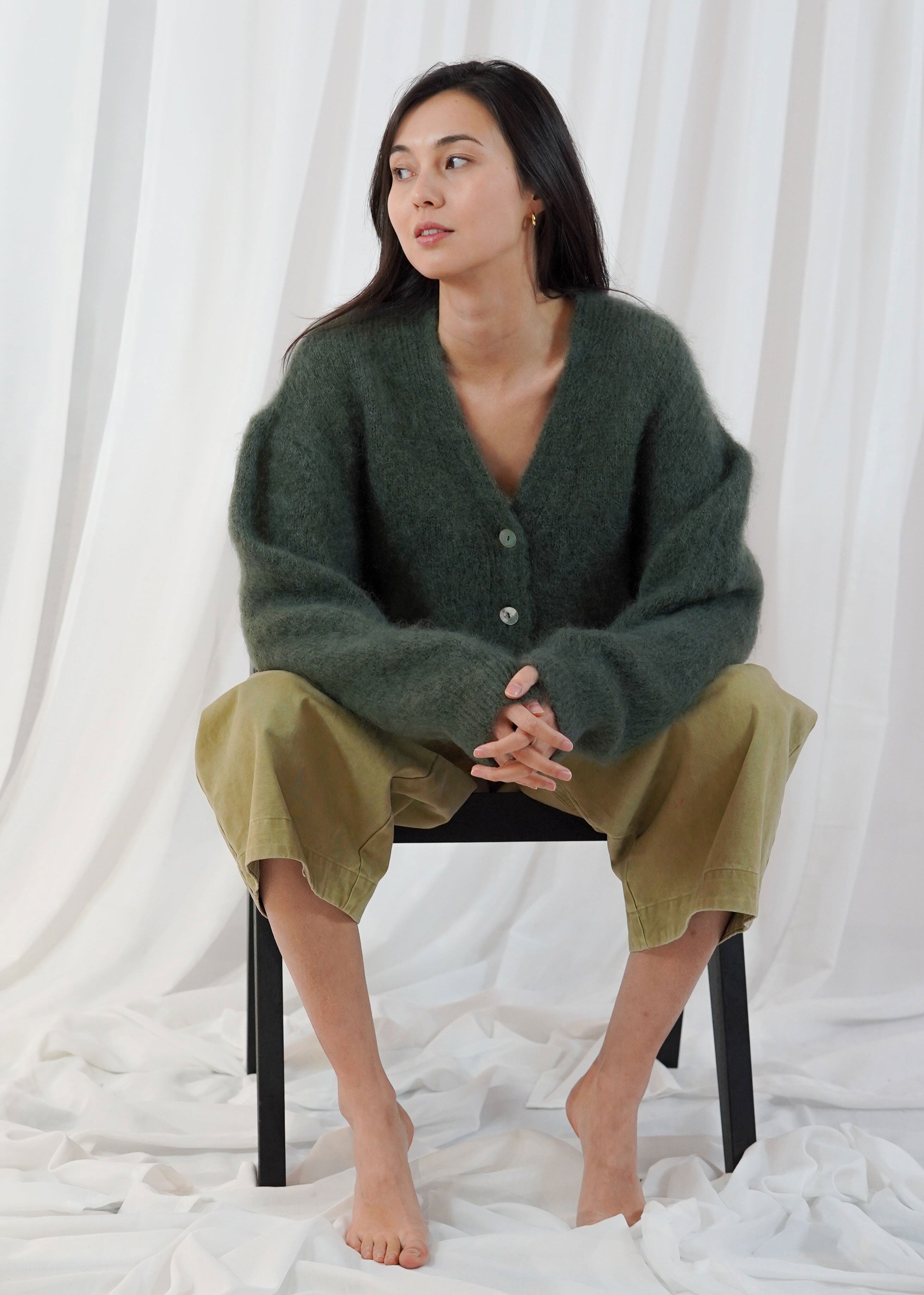TWNS Malia Cardigan - Military
