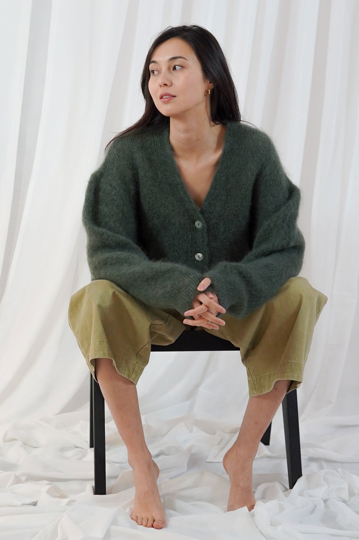 TWNS Malia Cardigan - Military