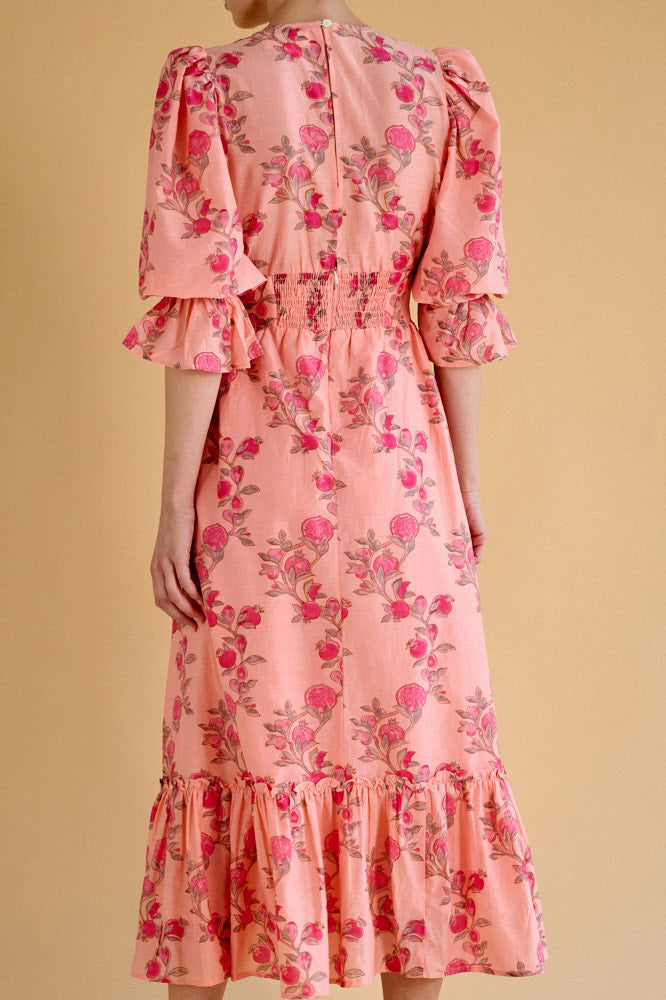 Neve & Noor Sophia Dress - Rosa Trellis