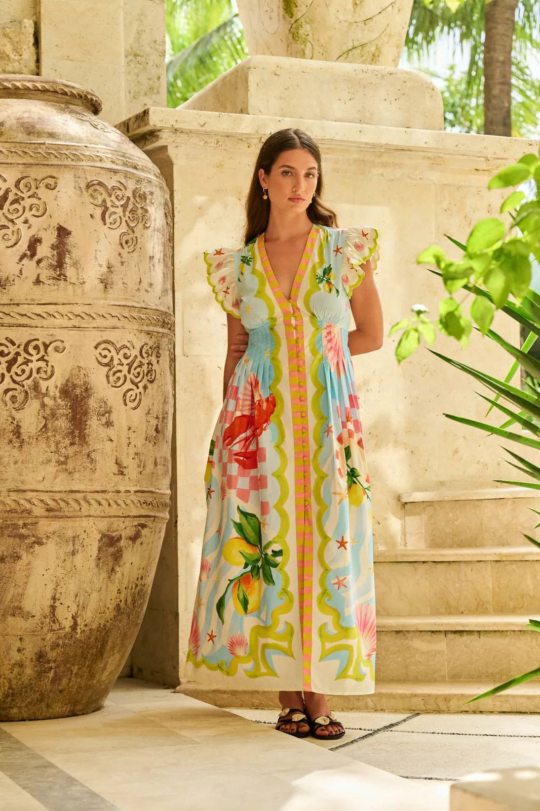NOIB Estella Maxi Dress - Summer Zest