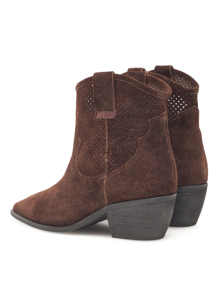 Woden Dea S Cowboy Boots - Chocolate