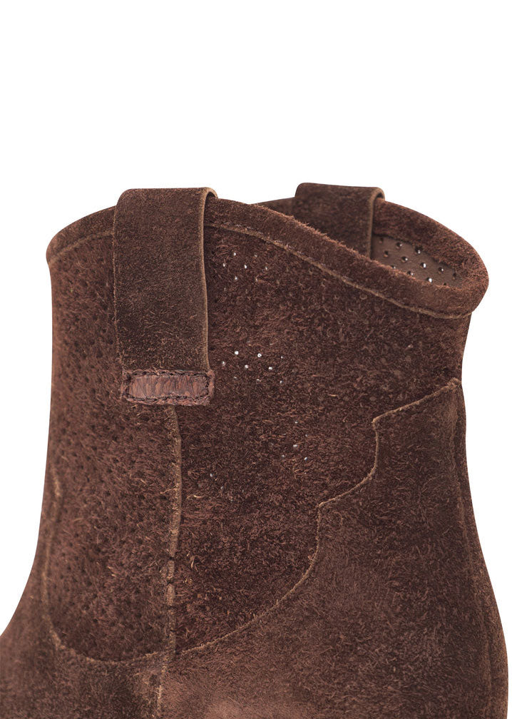 Woden Dea S Cowboy Boots - Chocolate