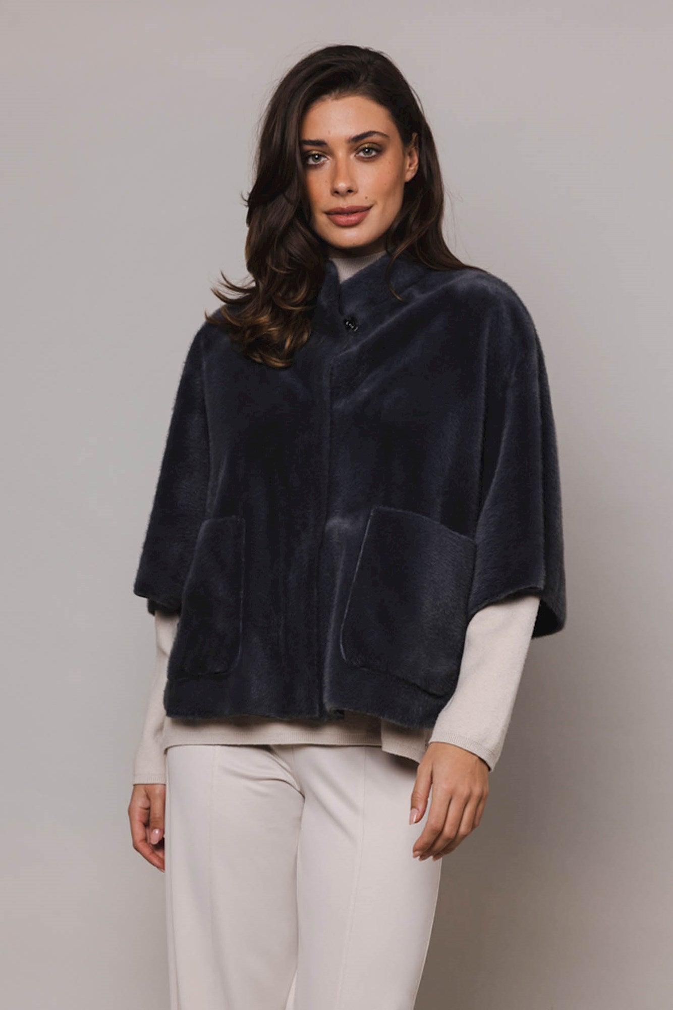 Rino & Pelle - Dewi Faux Fur Cape - Night