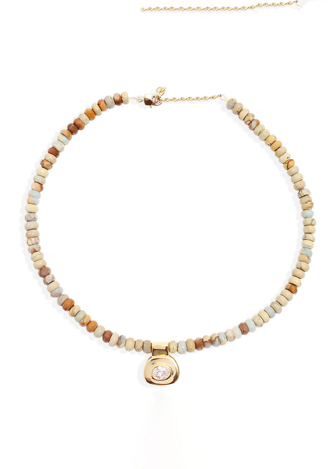 By Alona Dunaway Necklace - Aquaterra Jasper and Gold