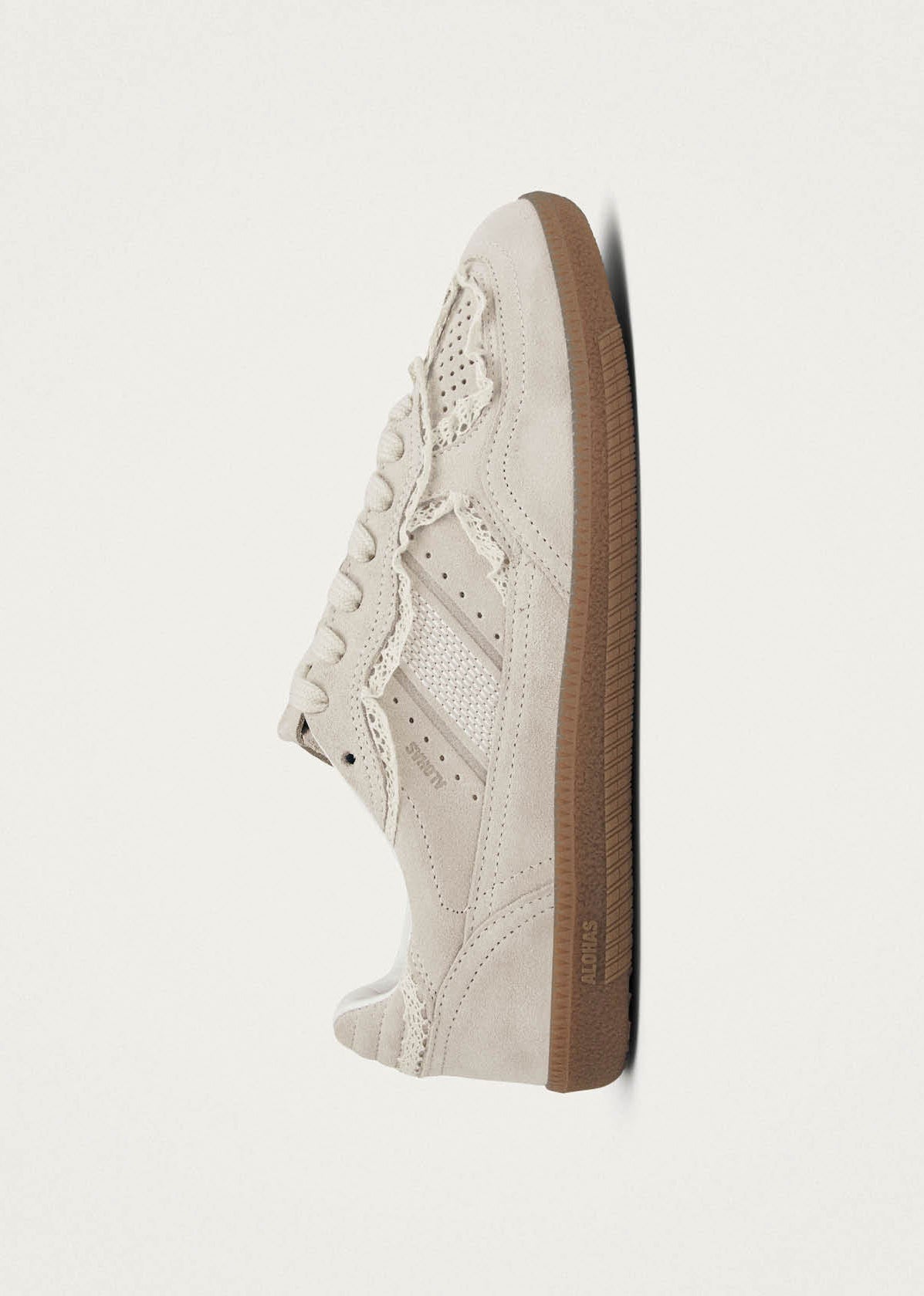 Alohas Tb.490 Crochet Cream Leather Sneakers