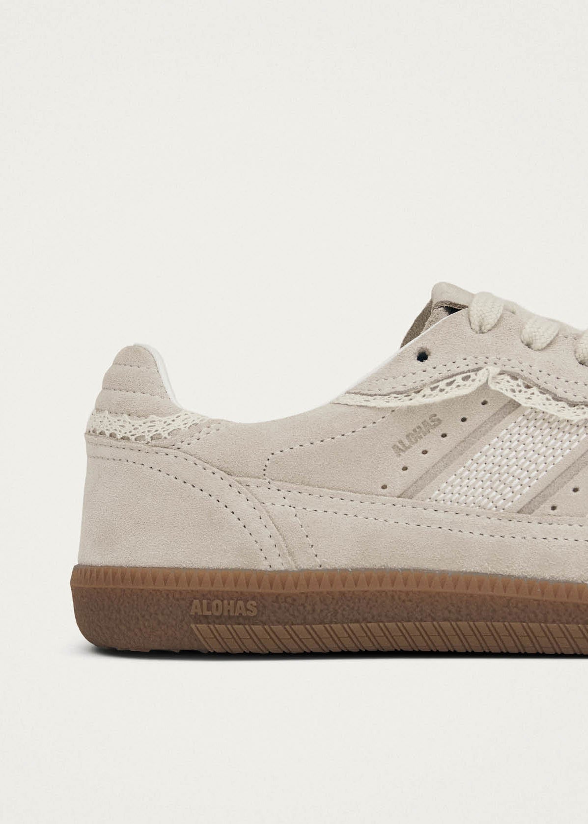 Alohas Tb.490 Crochet Cream Leather Sneakers