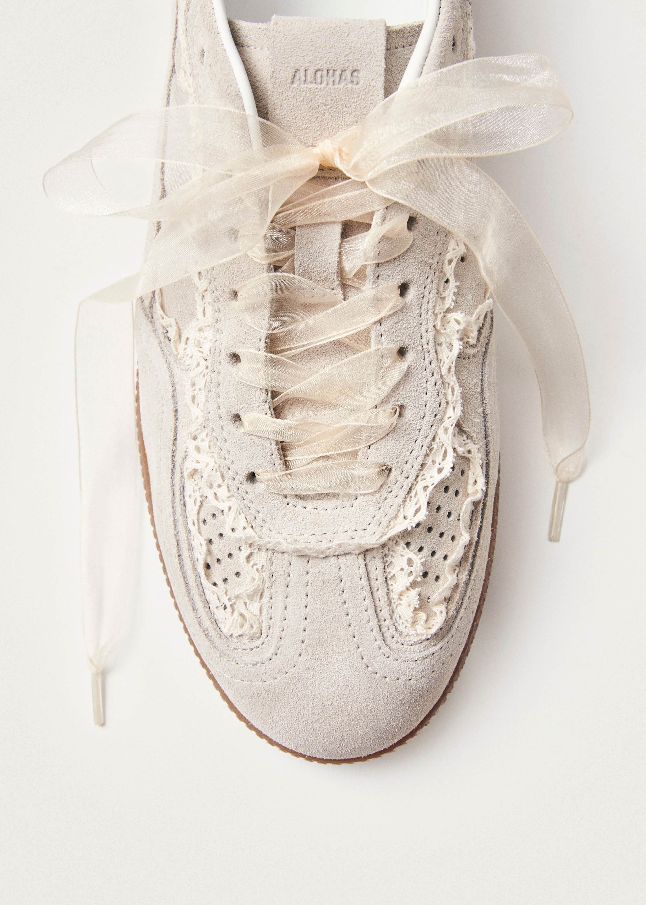 Alohas Tb.490 Crochet Cream Leather Sneakers