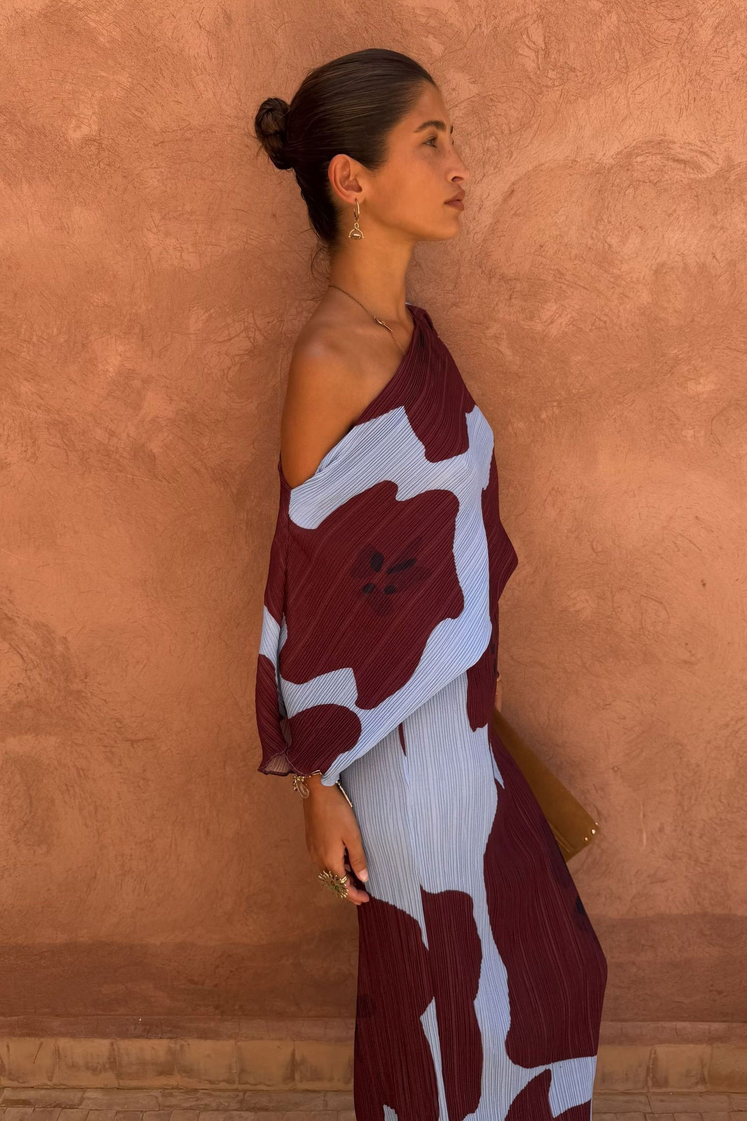 Never Fully Dressed Blue Jaden Floral Tilly Plisse Dress