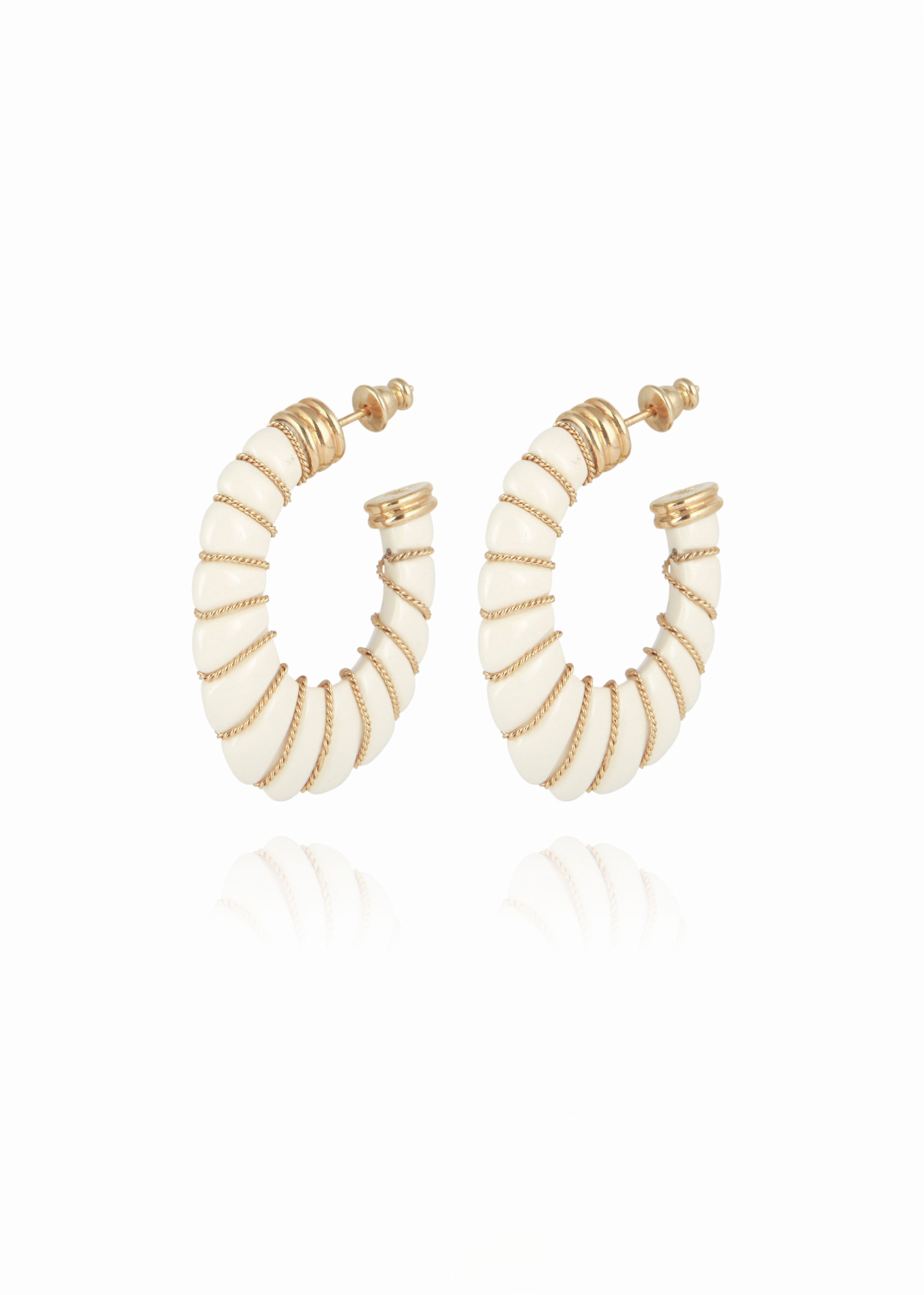 Gas Bijoux Cyclade Earrings - Ivory