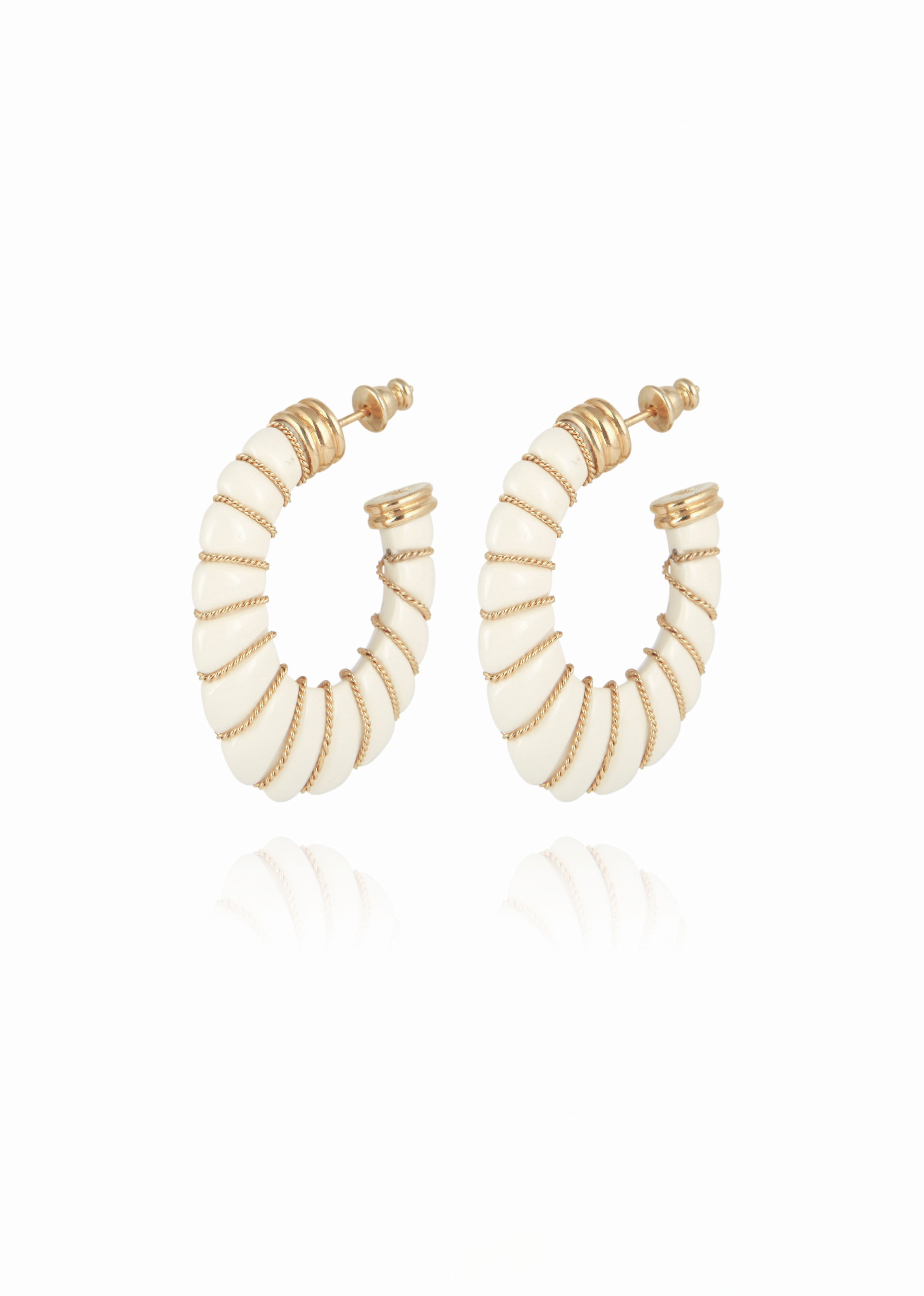 Gas Bijoux Cyclade Earrings - Ivory