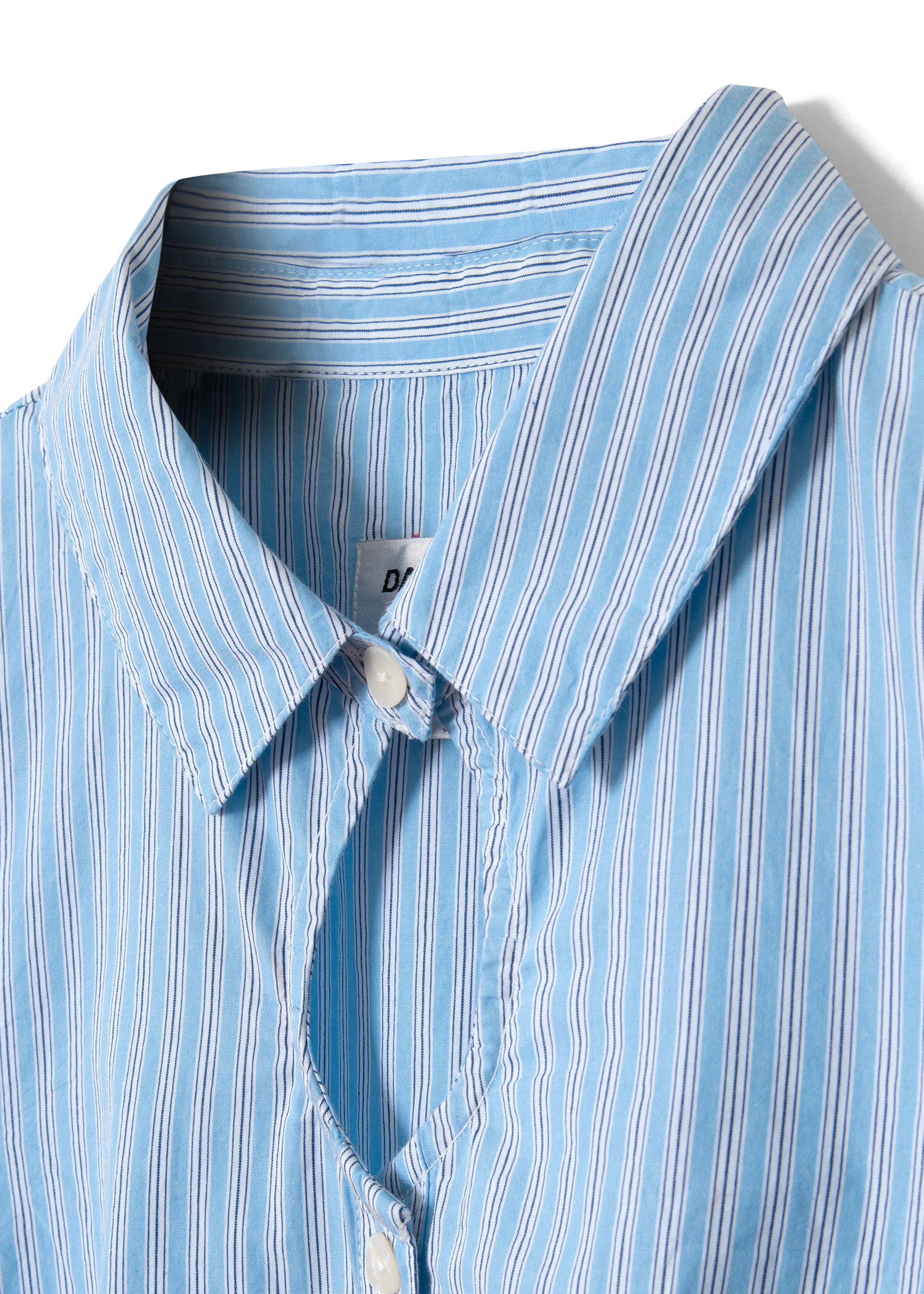 Damson Madder Ebba Shirt - Mini Blue Stripe