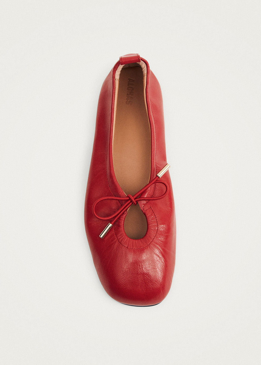 Alohas Rosalind Leather Ballet Flats - Red