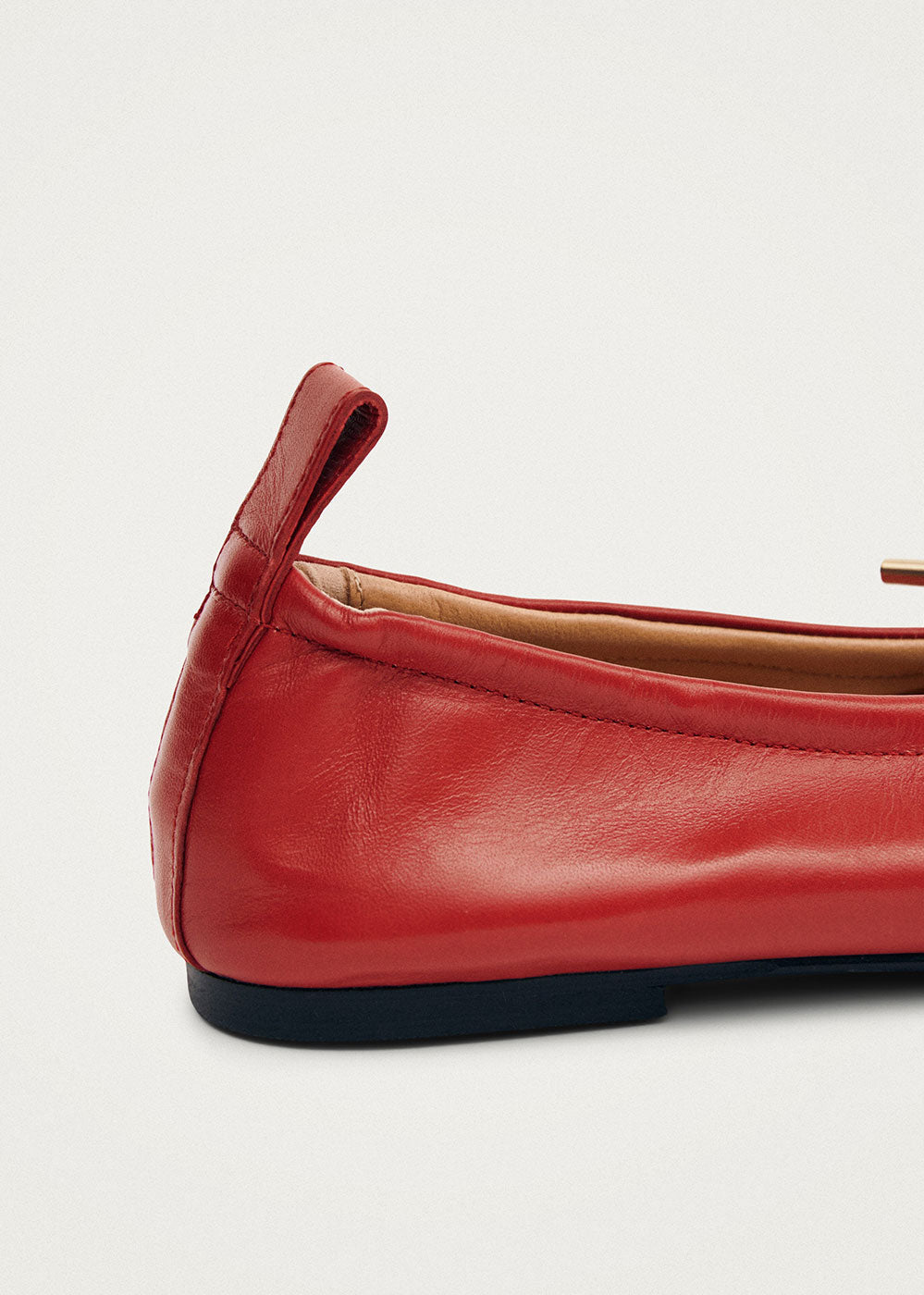 Alohas Rosalind Leather Ballet Flats - Red