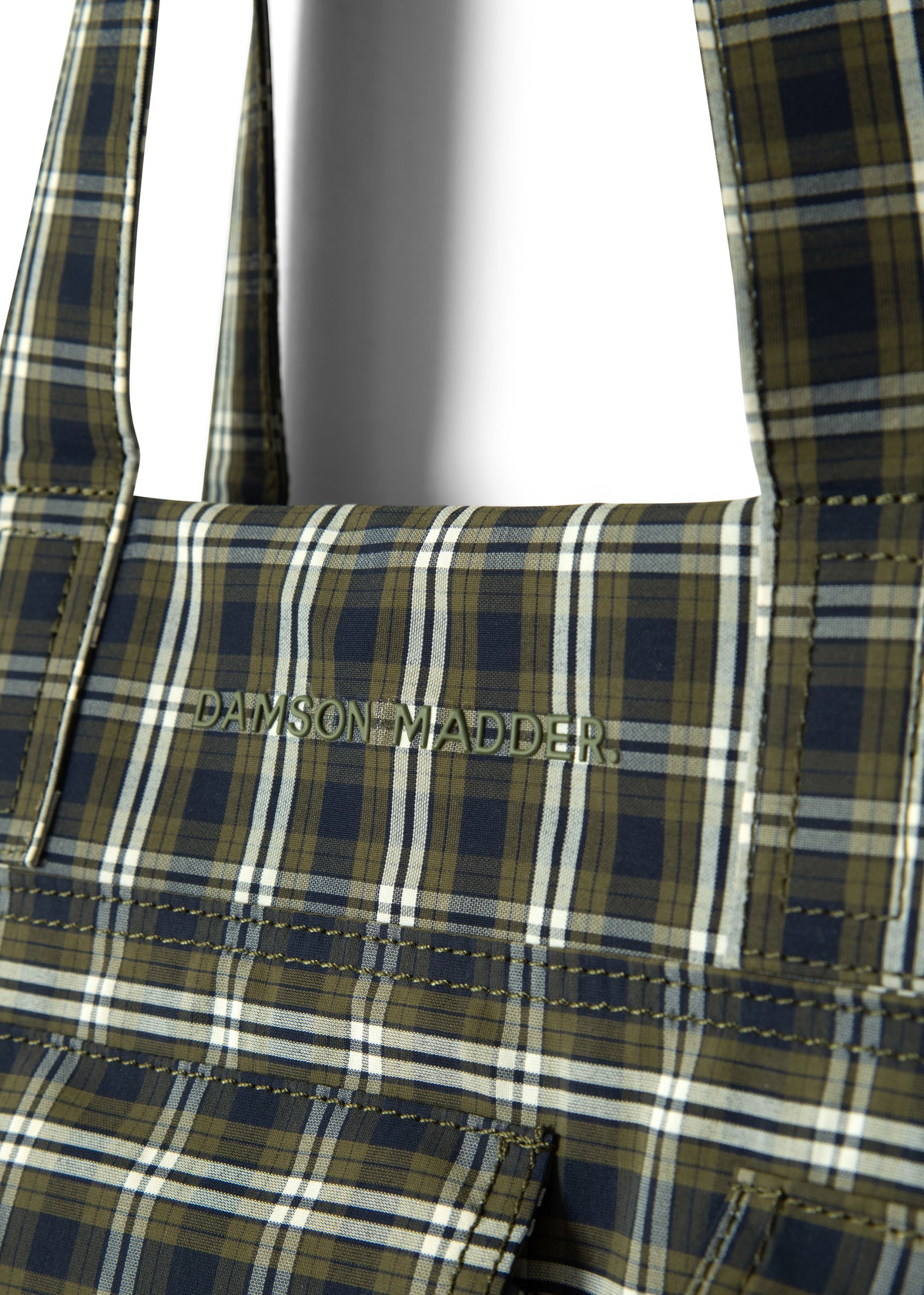 Damson Madder Eliza Bag - Navy Green Check