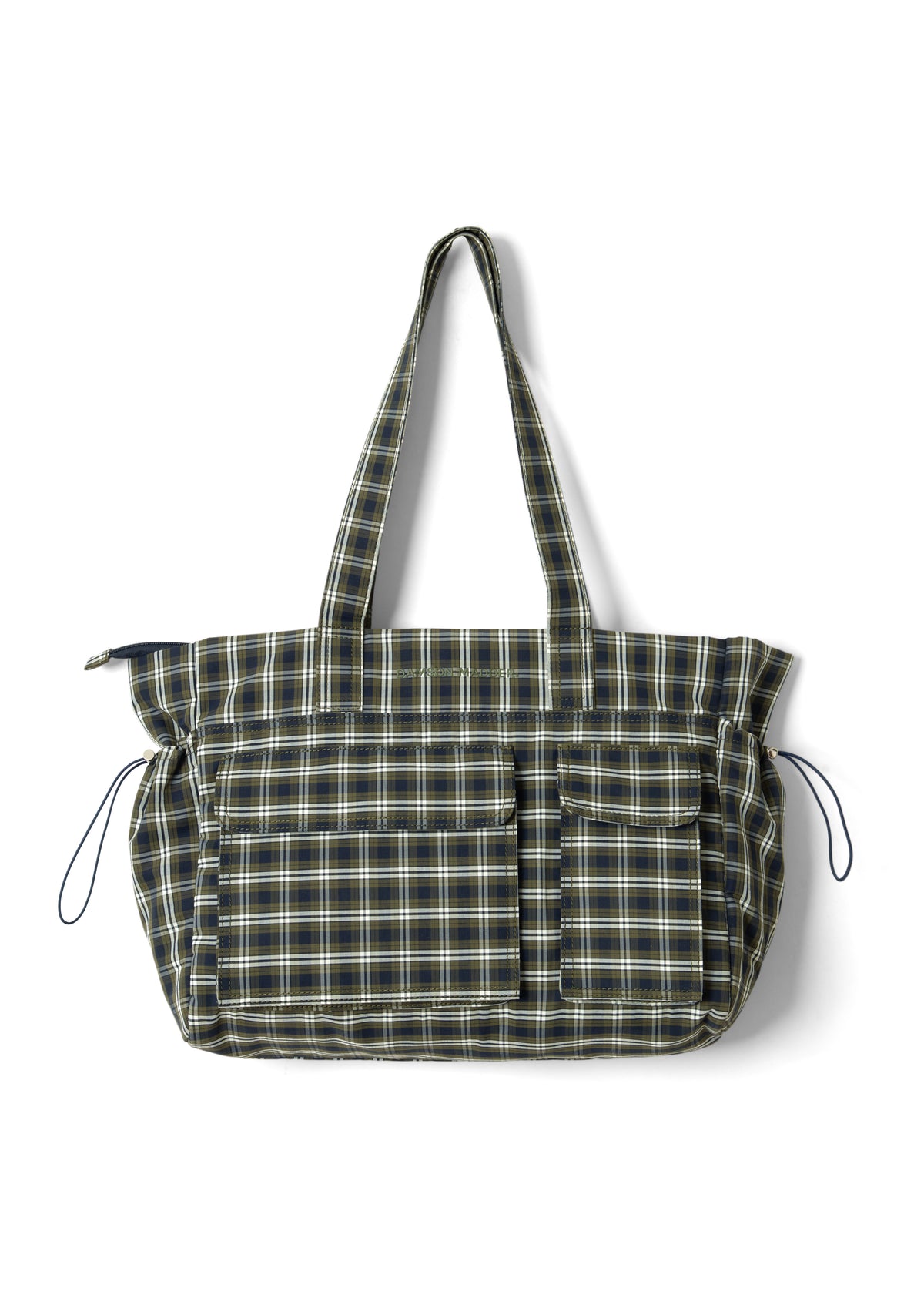 Damson Madder Eliza Bag - Navy Green Check