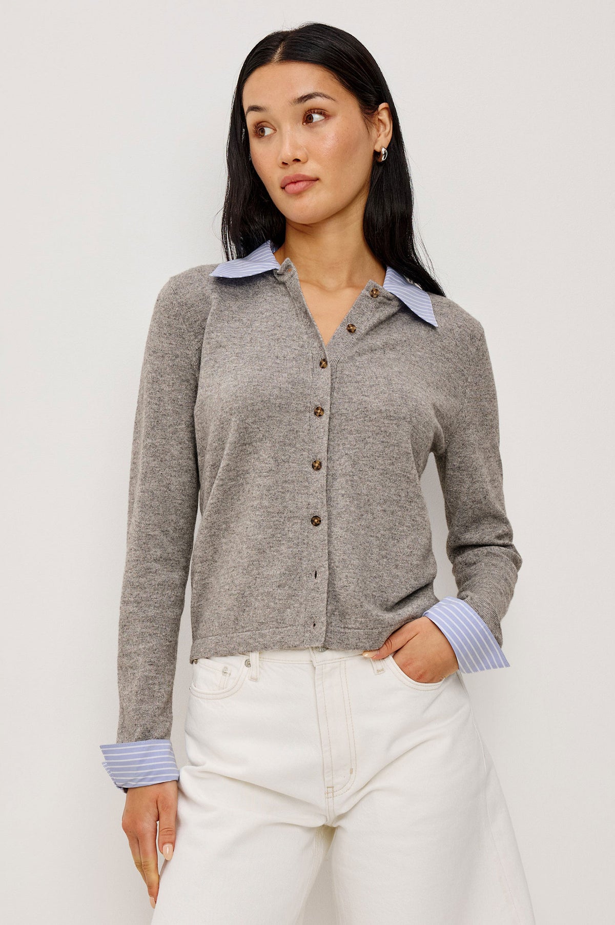 Rails Eryn Cardigan - Heather Grey