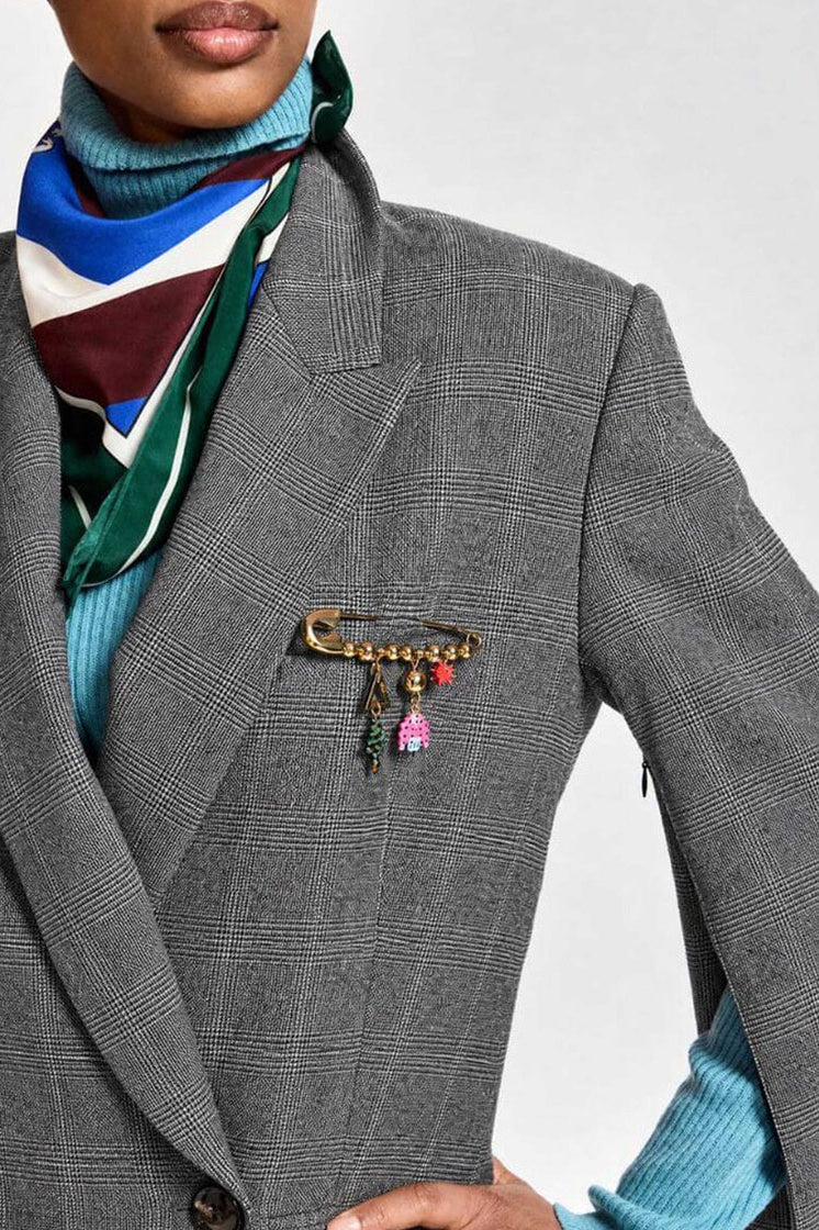 Essentiel Antwerp Kendra Blazer - Steel Pulse