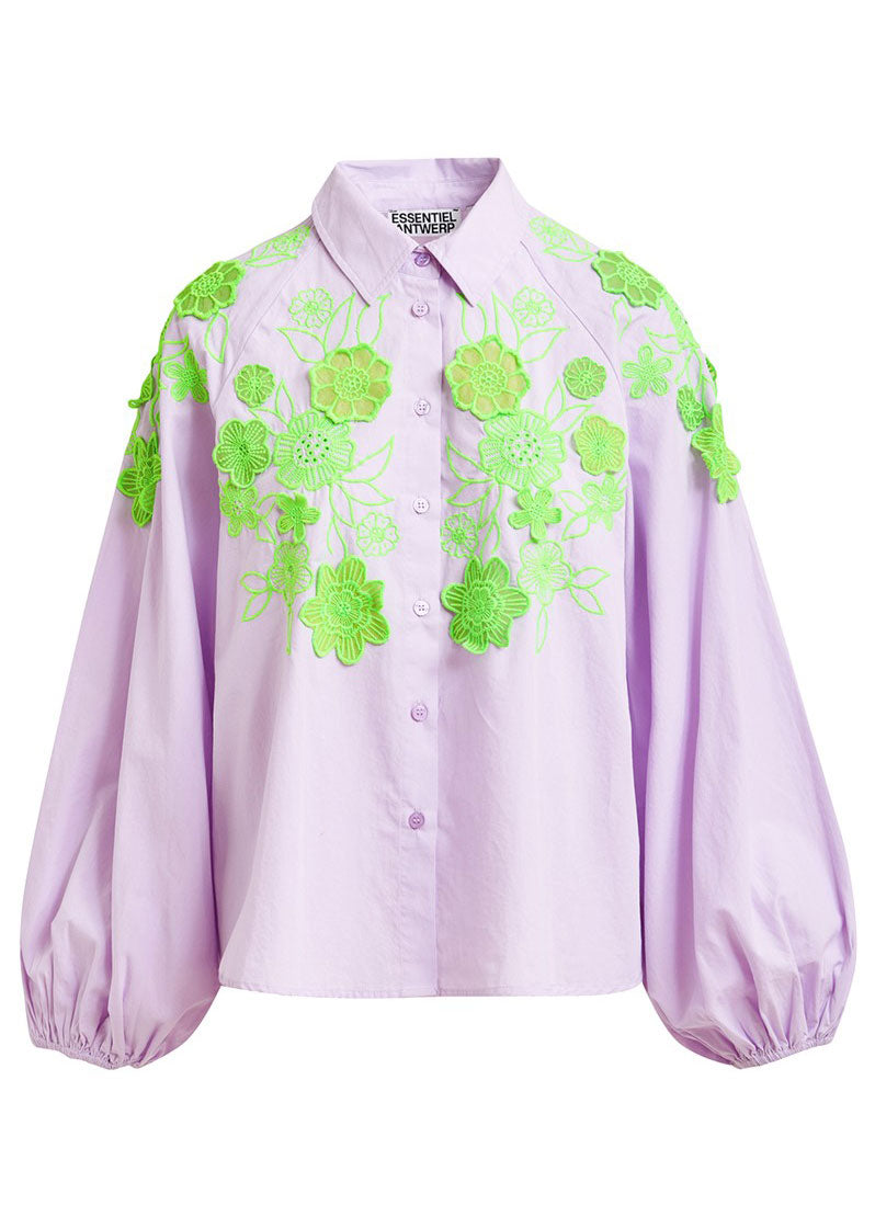 Essentiel Antwerp Joella Flower Shirt - Lilac