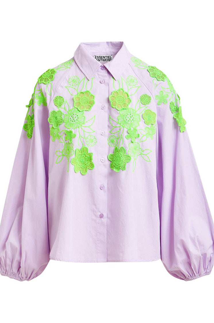 Essentiel Antwerp Joella Flower Shirt - Lilac