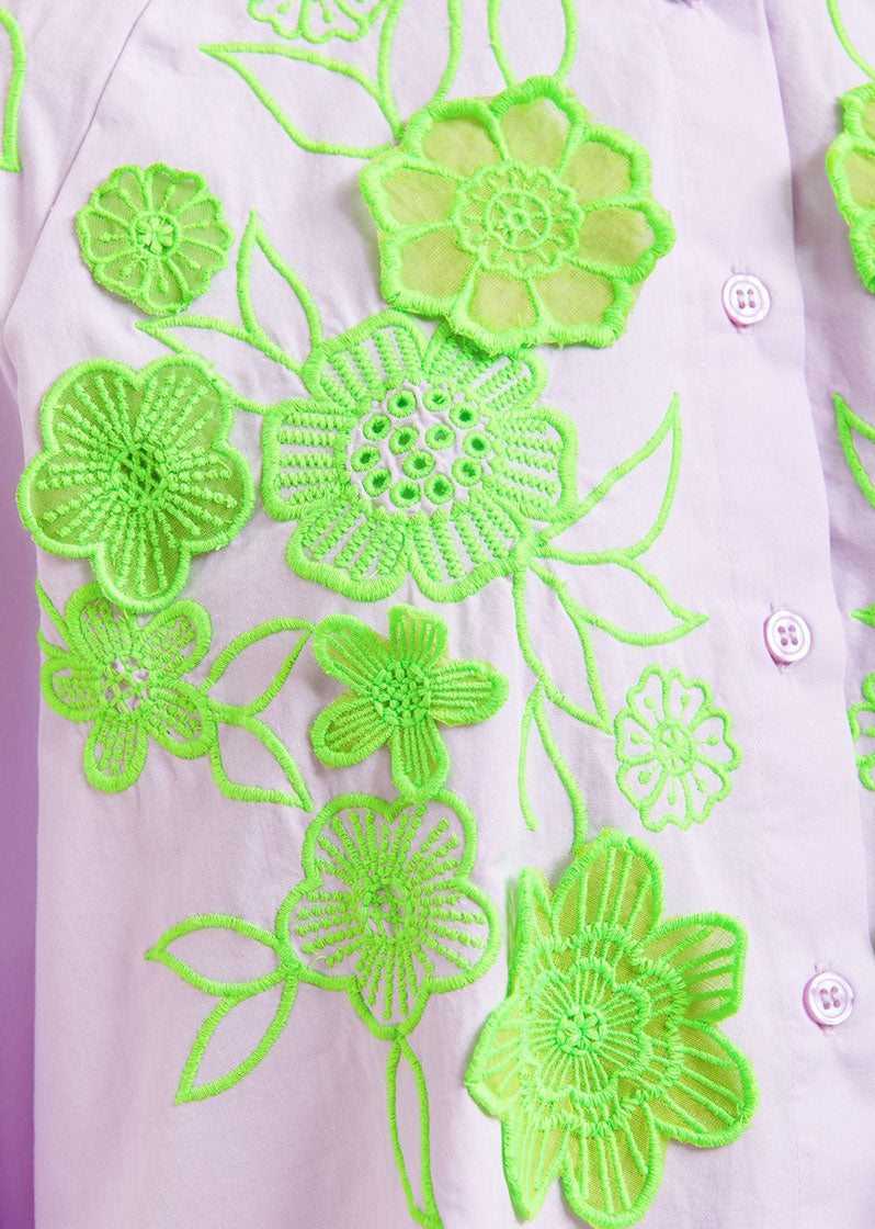 Essentiel Antwerp Joella Flower Shirt - Lilac