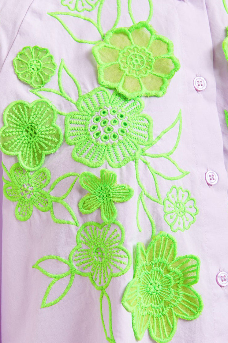 Essentiel Antwerp Joella Flower Shirt - Lilac