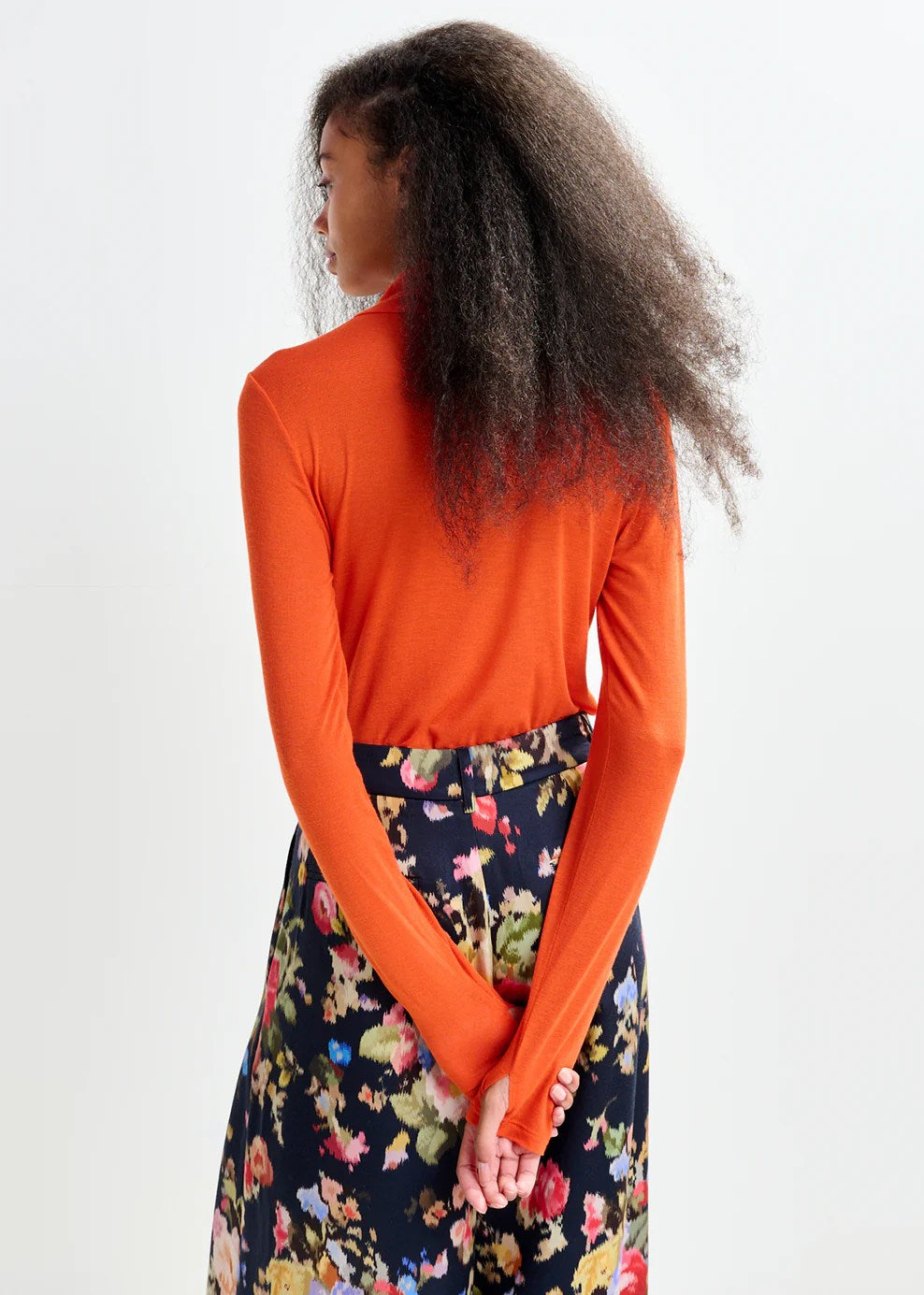 Essentiel Antwerp Jertice Turtleneck Sweater - Orange