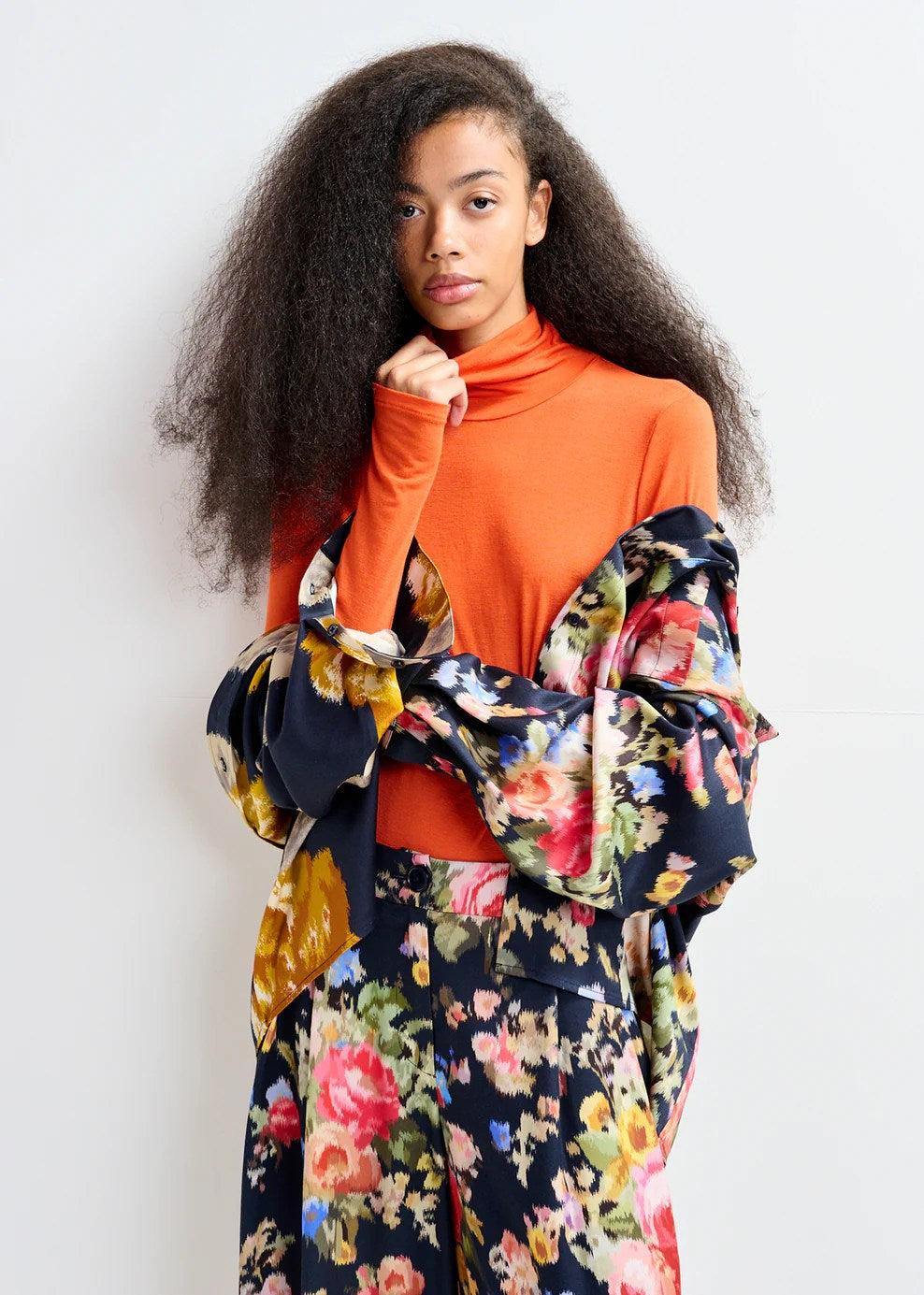 Essentiel Antwerp Jertice Turtleneck Sweater - Orange