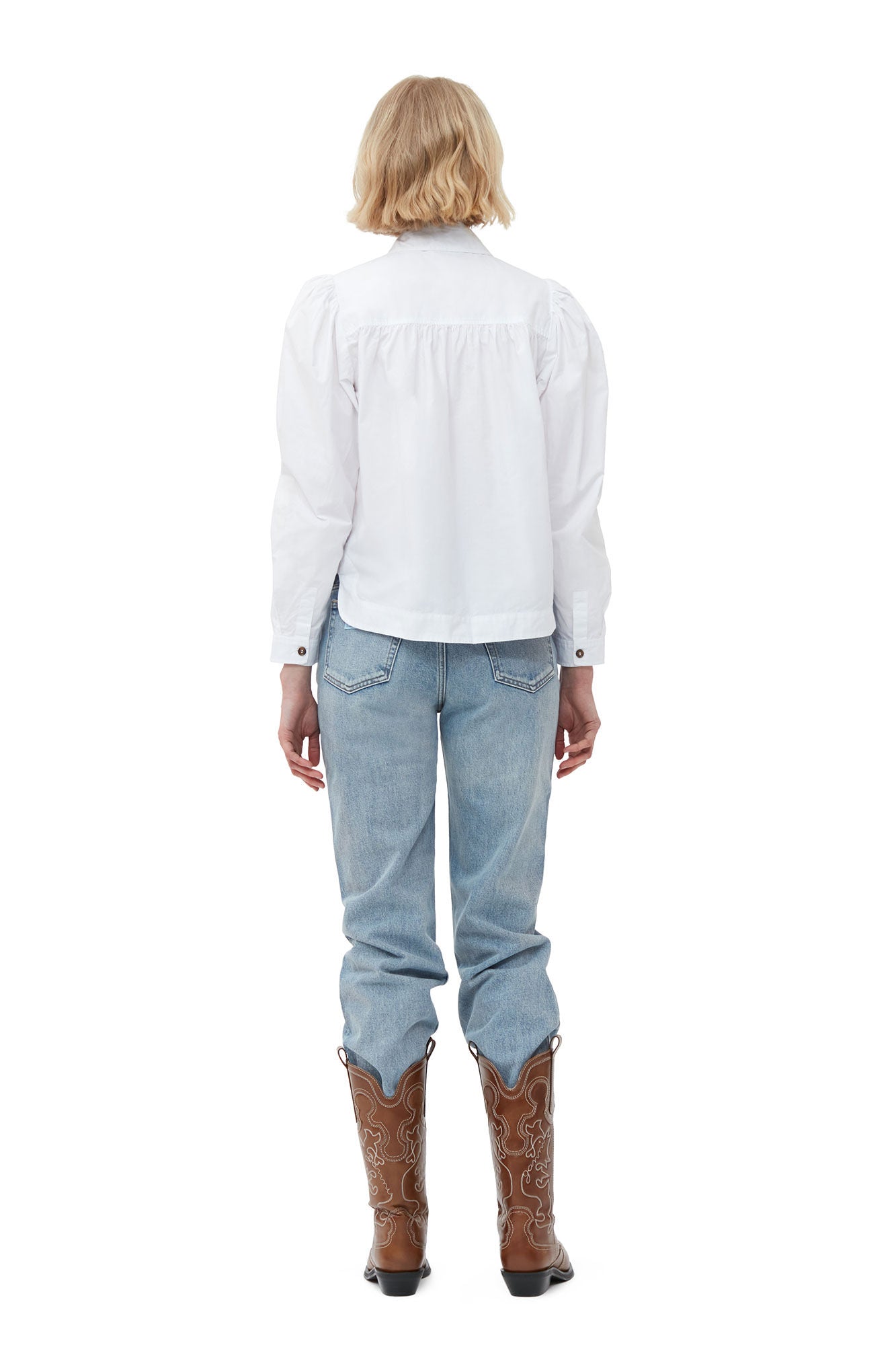 GANNI - Cotton Poplin Shirt.
