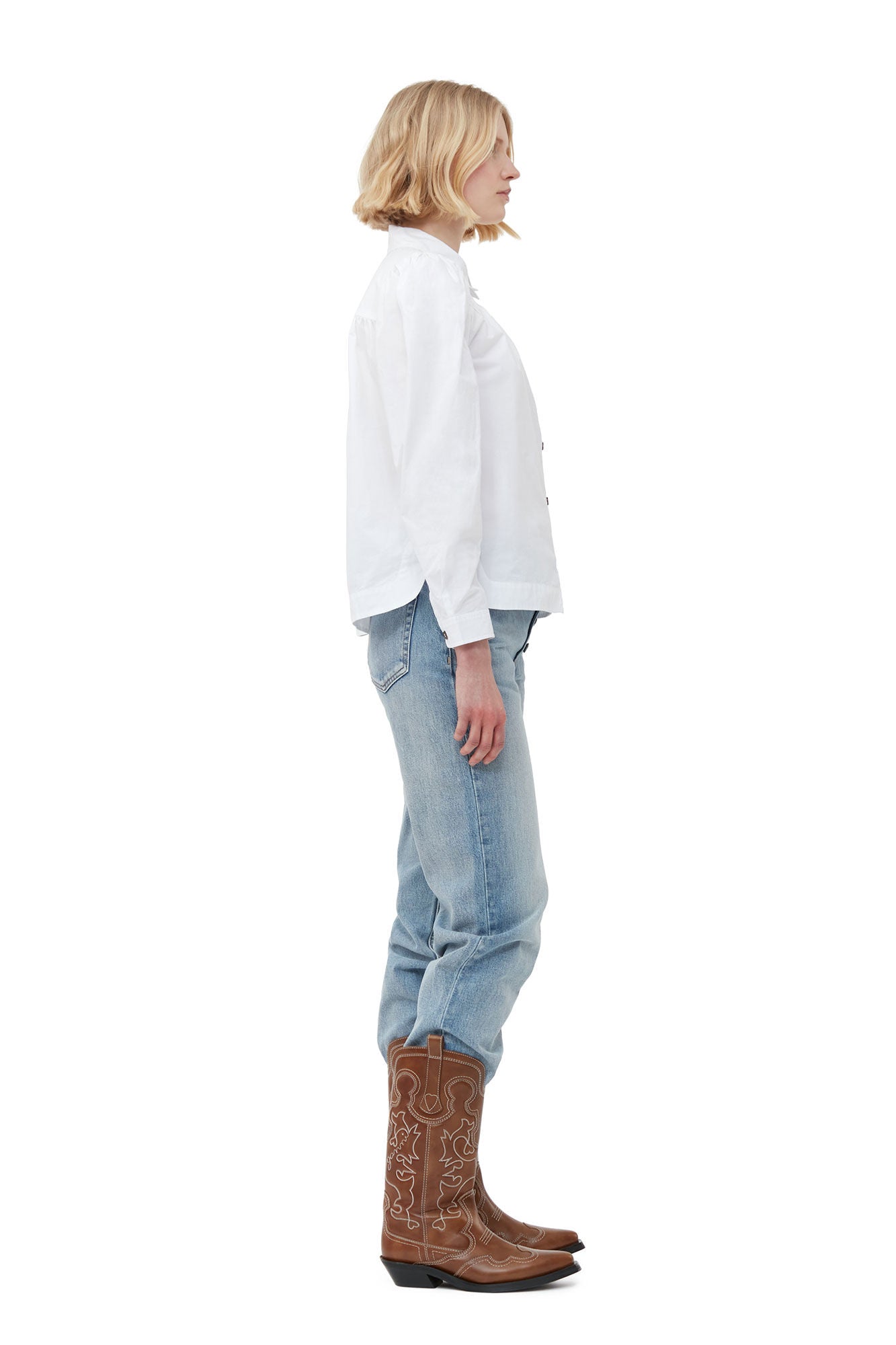 GANNI - Cotton Poplin Shirt.