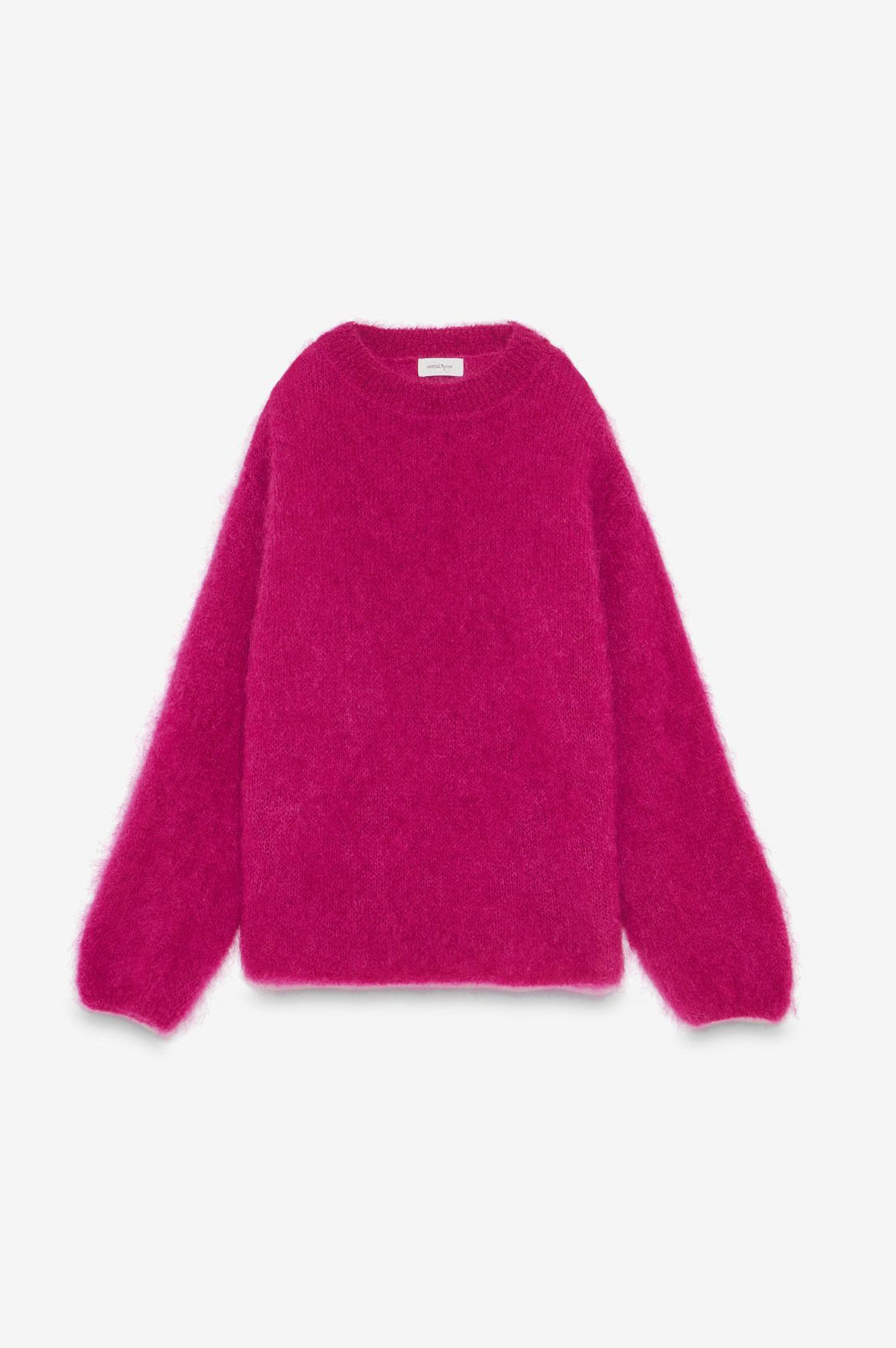 Ottod'Ame Oversized Crew Neck Sweater - Berry