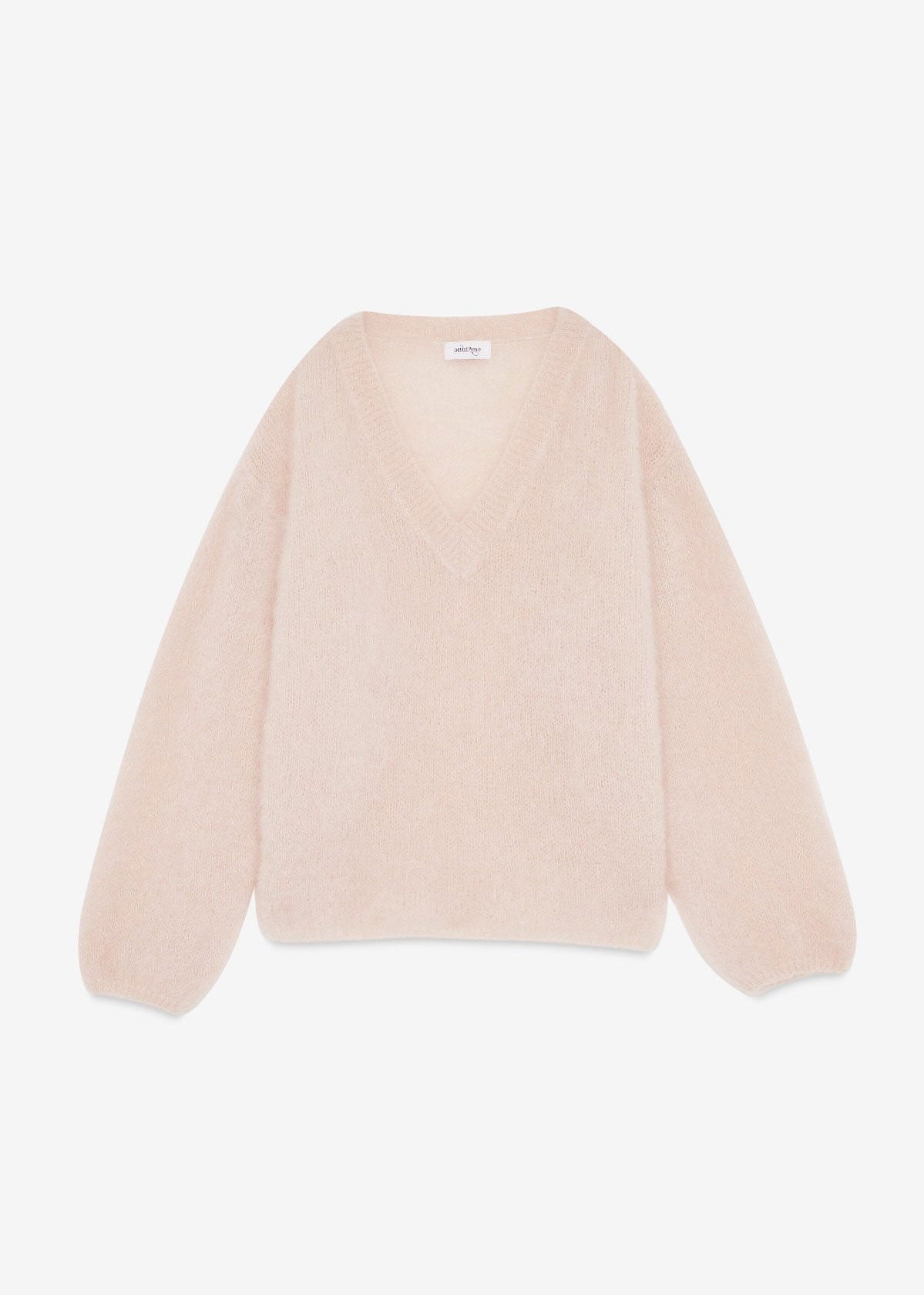ottod'Ame Oversized V-Neck Sweater - Rose